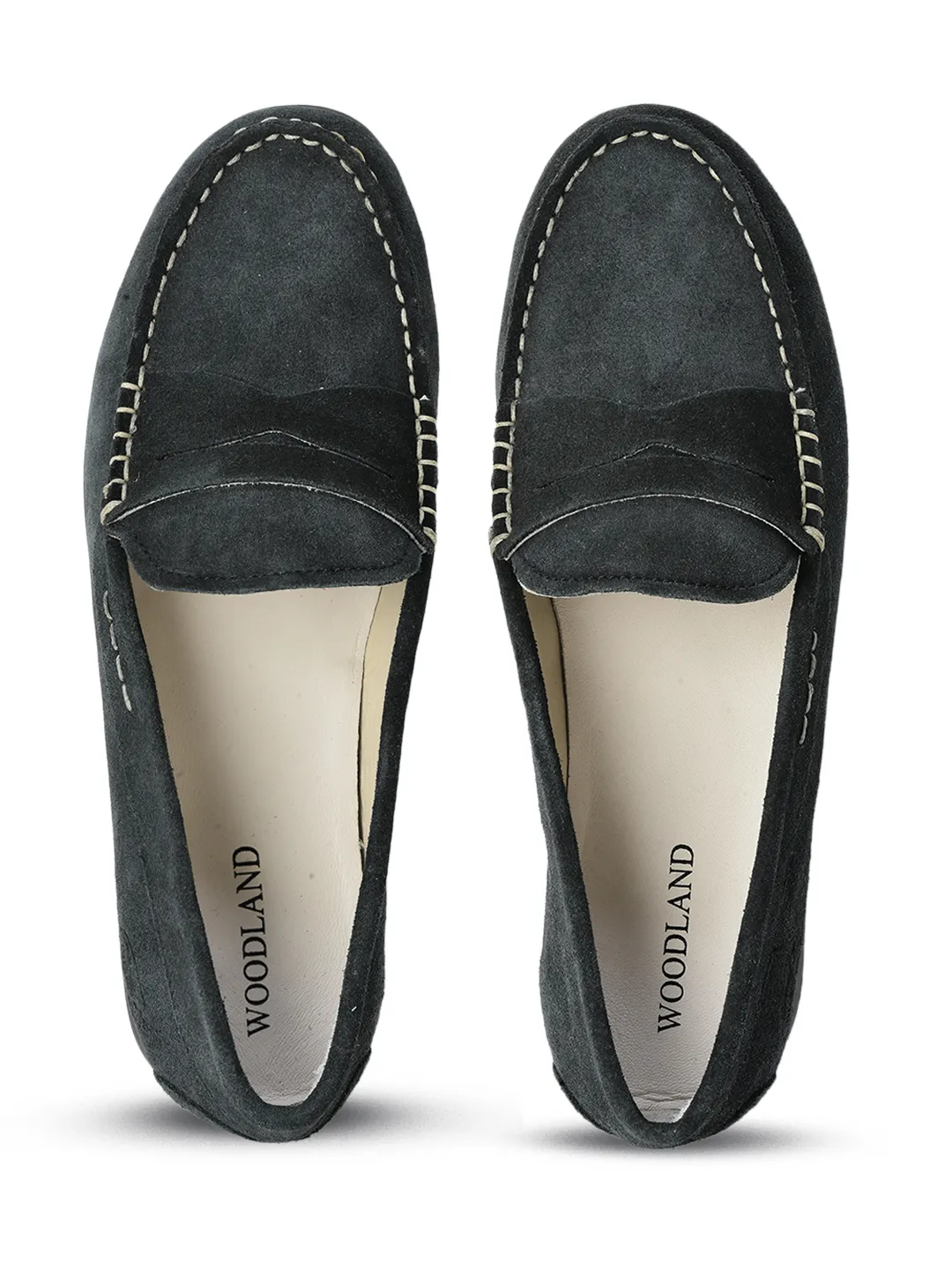 BLACK loafers for women - Thumbnail 4