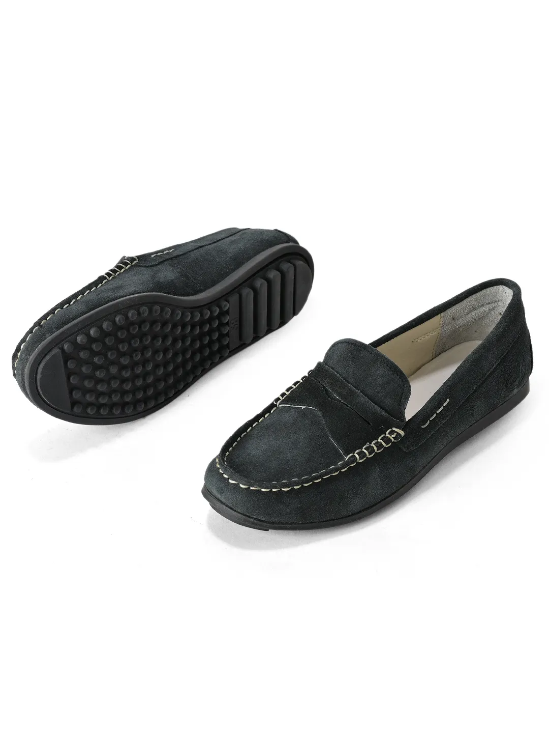 BLACK loafers for women - Thumbnail 5
