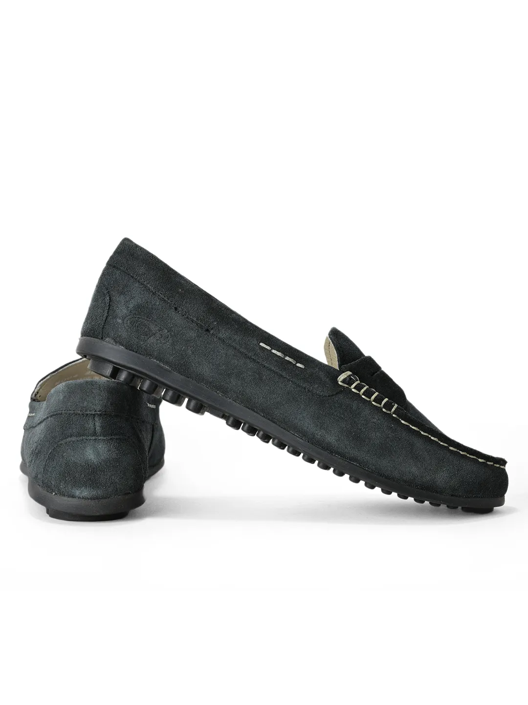 BLACK loafers for women - Thumbnail 9