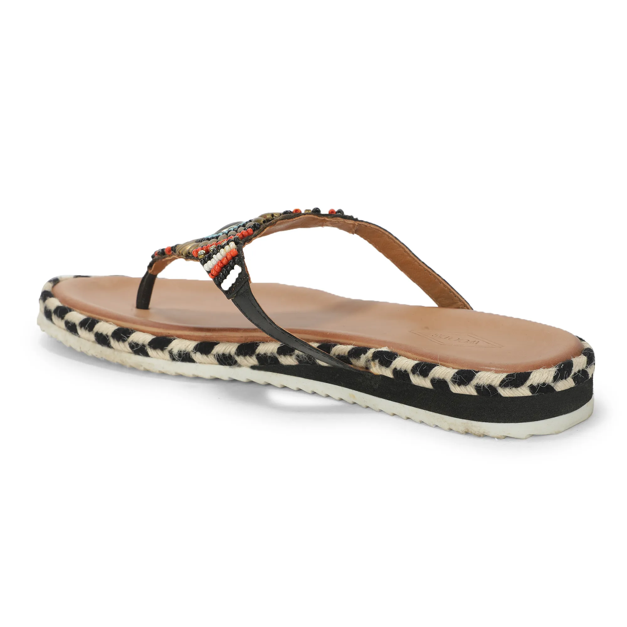 Woods Sky Black Multicolored Ladies Slippers - Thumbnail 6