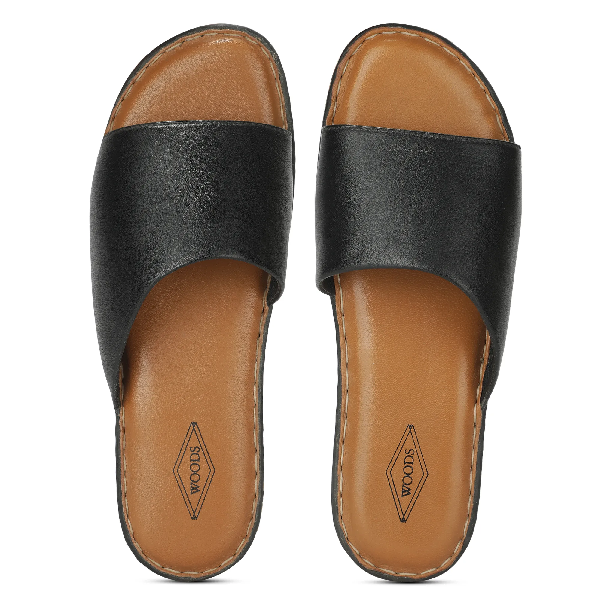 Black Elite Slippers For Ladies - Thumbnail 5