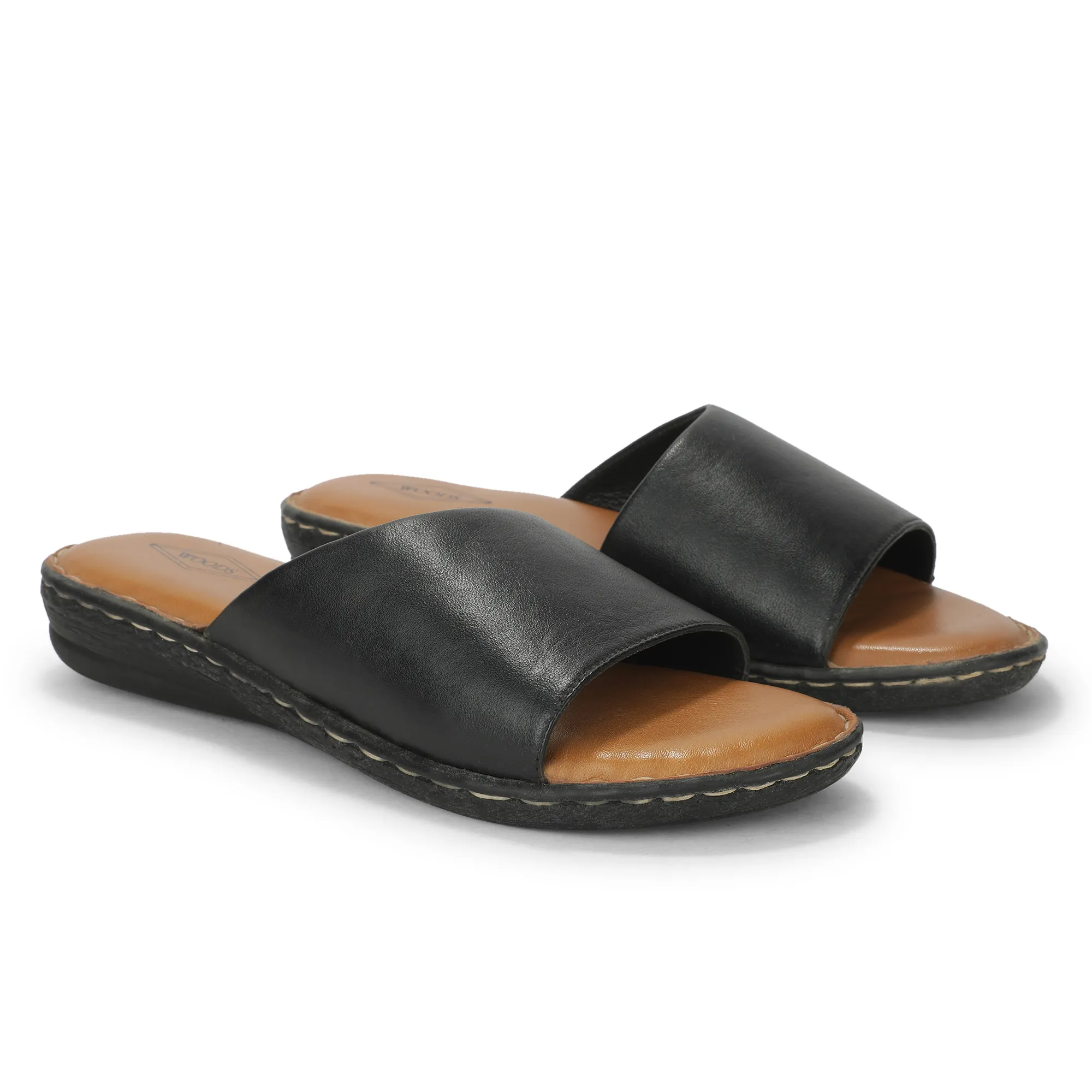 Black Elite Slippers For Ladies - Thumbnail 8