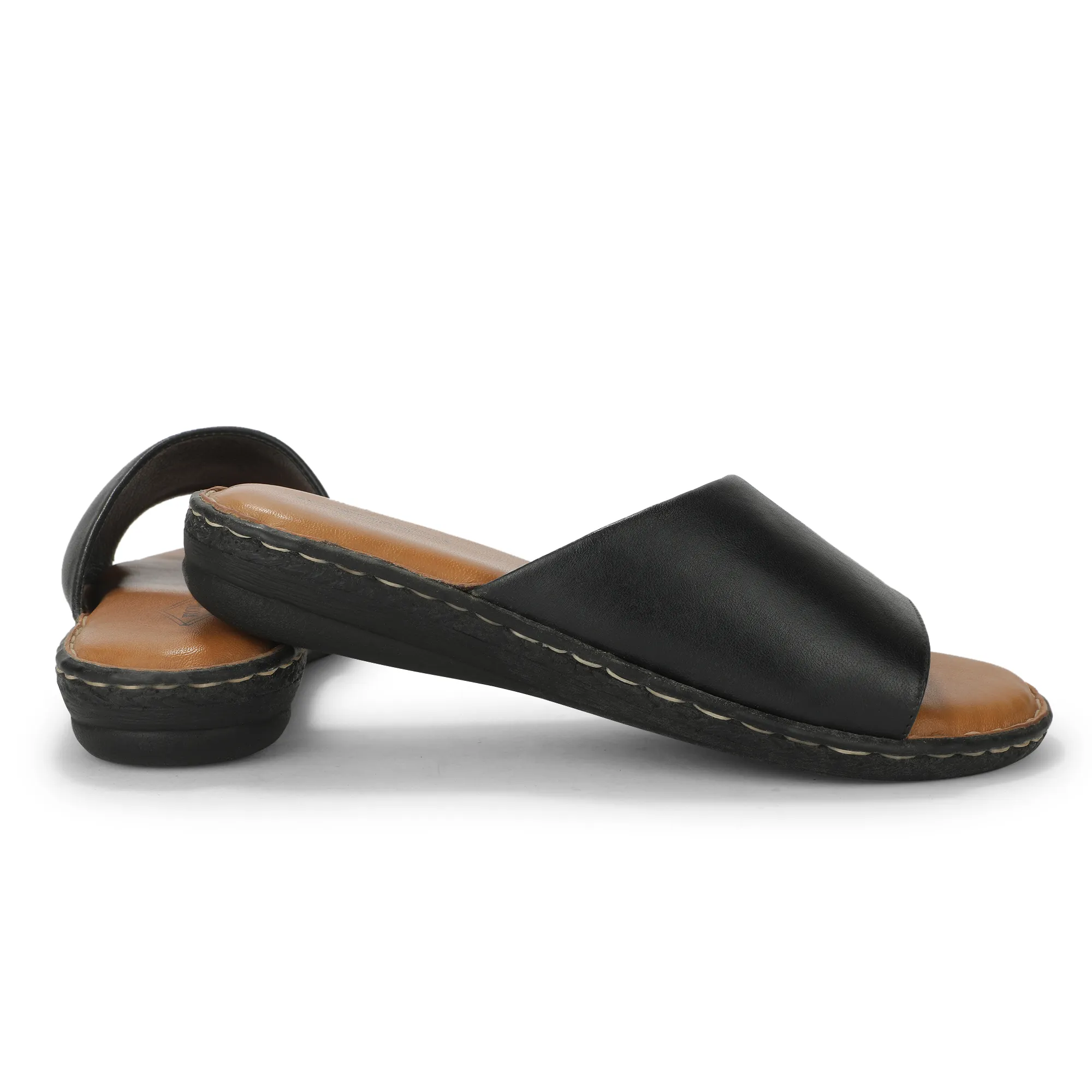Black Elite Slippers For Ladies - Thumbnail 10