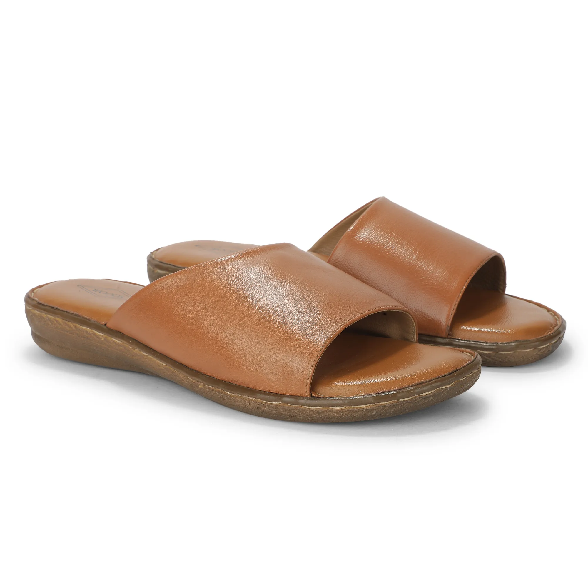 Tan Elite Slippers For Ladies - Thumbnail 8