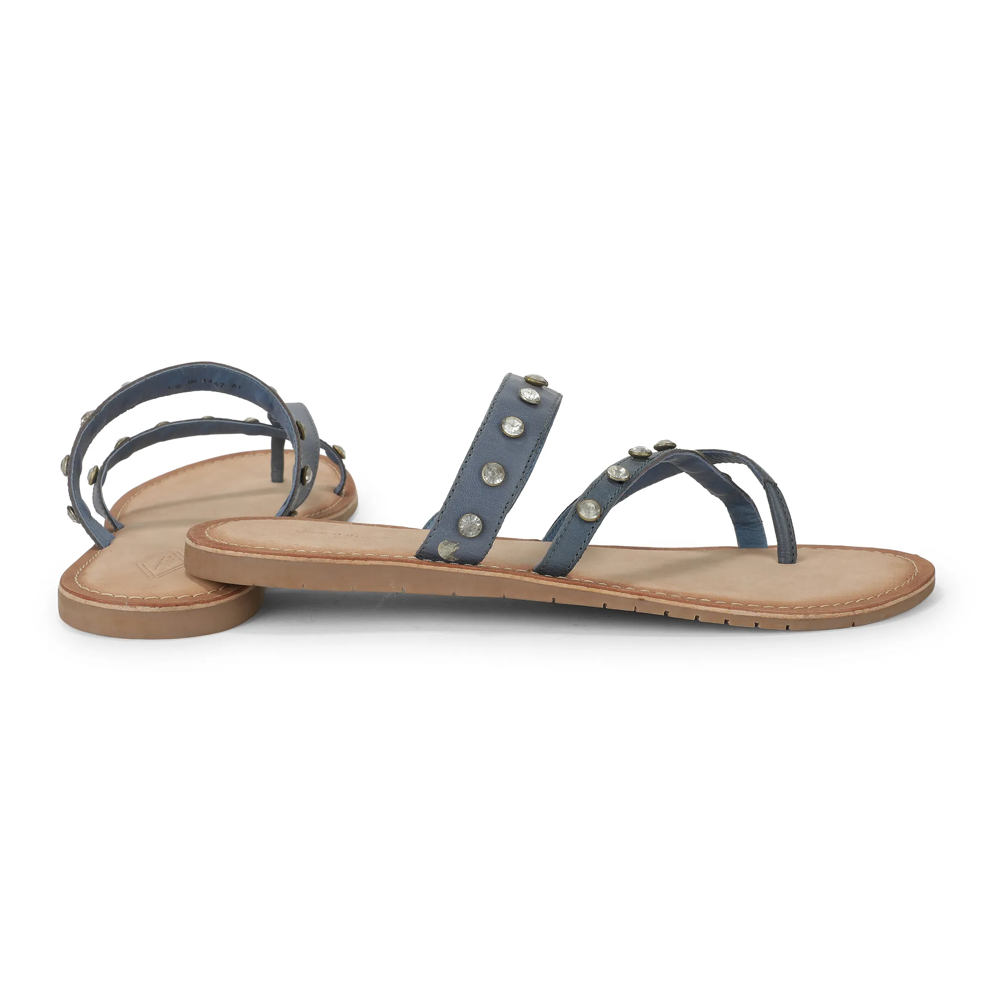 Woods Blue Ladies Slippres With Unique Strap - Thumbnail 10