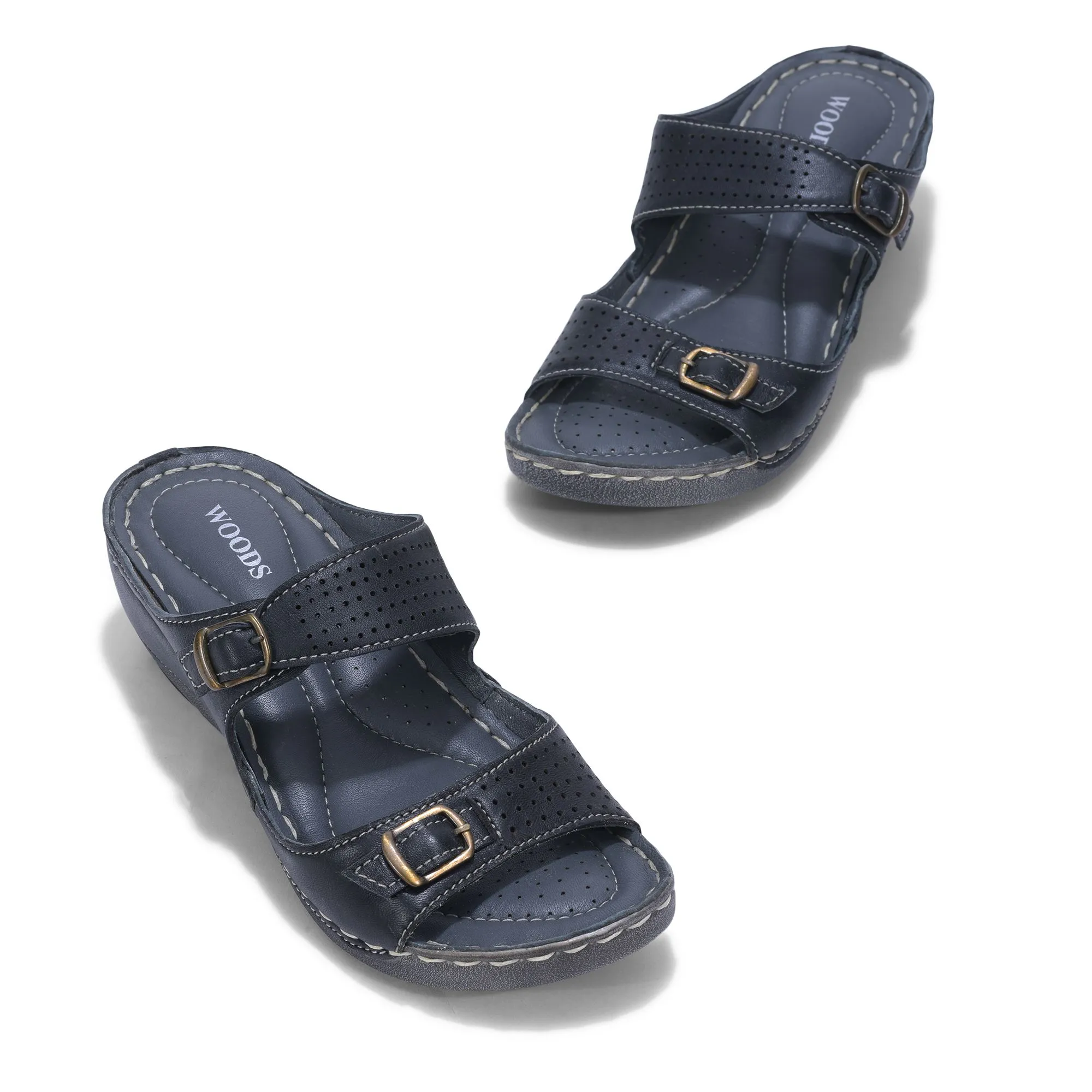 BLACK casual slippers - Thumbnail 2