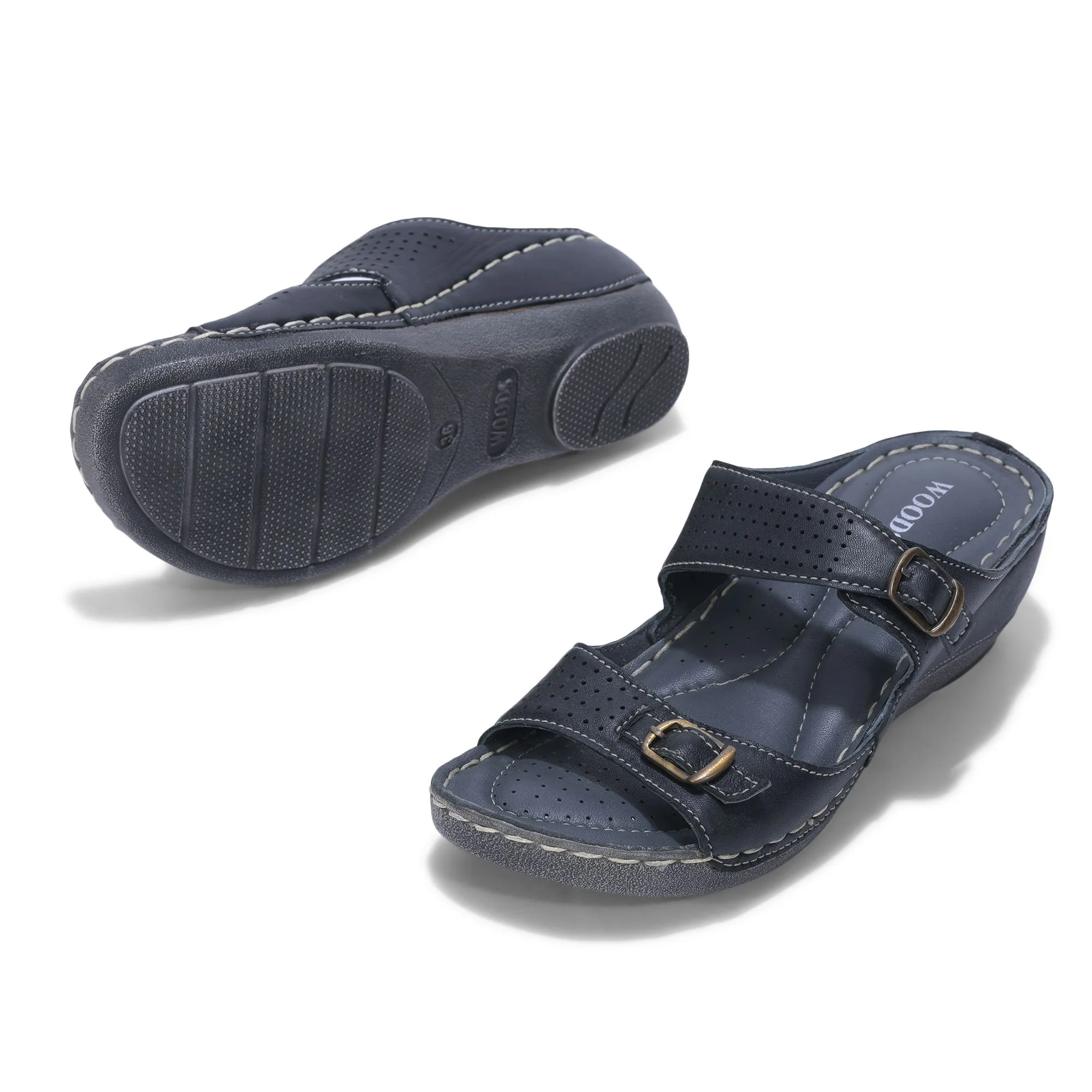 BLACK casual slippers - Thumbnail 4