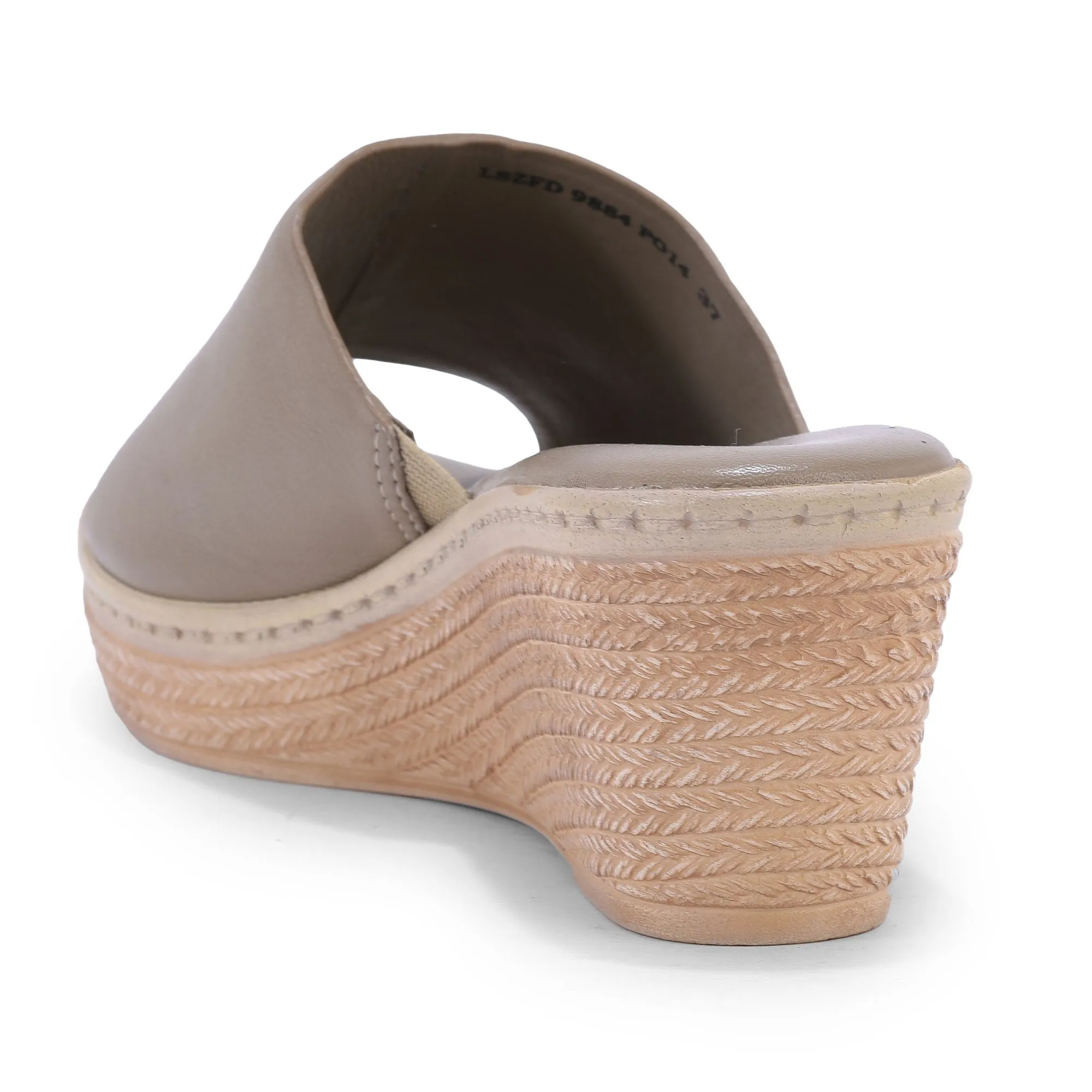 BEIGE peep-toes slippers - Thumbnail 5