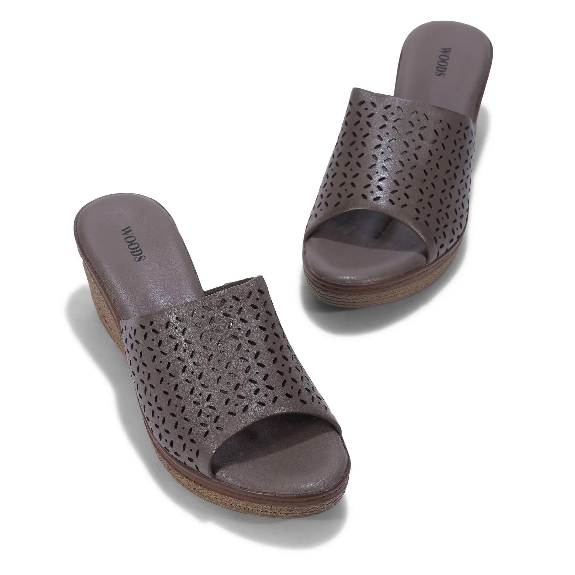 CHIKU wedge heel slippers for women - Thumbnail 2