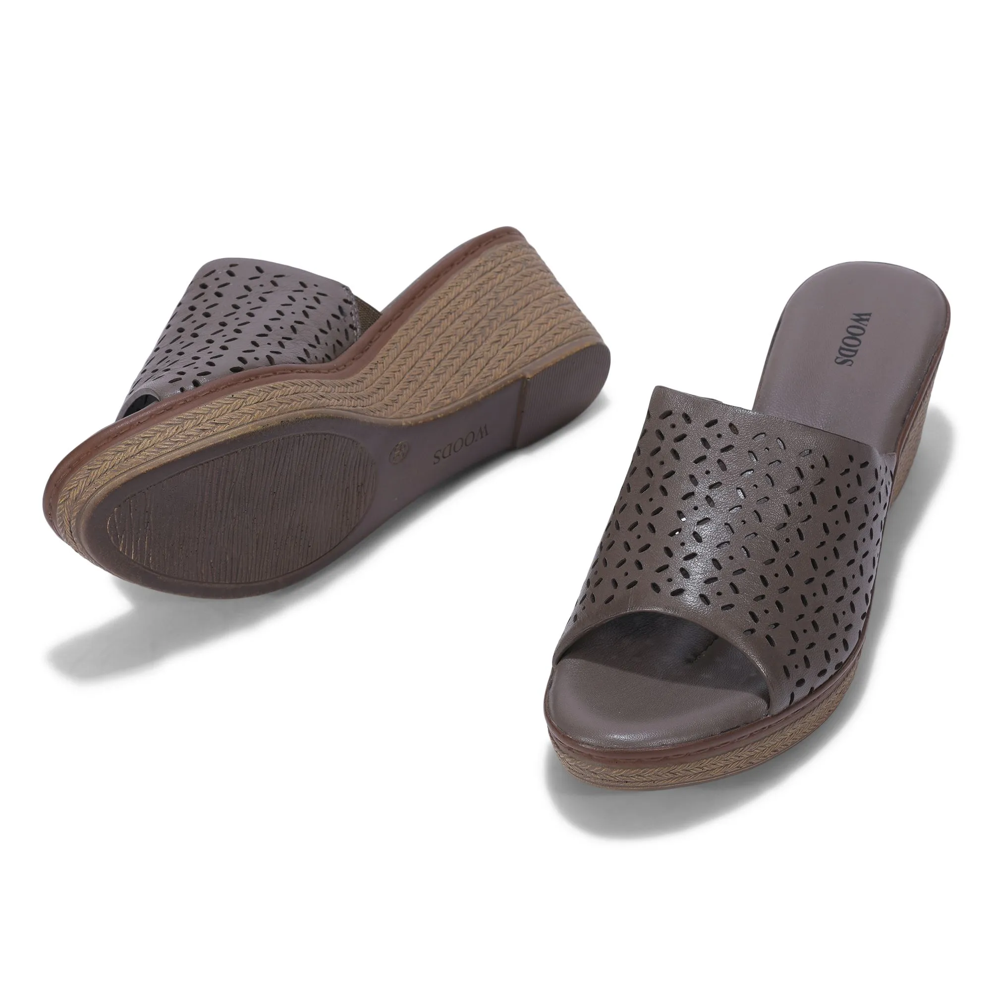 CHIKU wedge heel slippers for women - Thumbnail 4