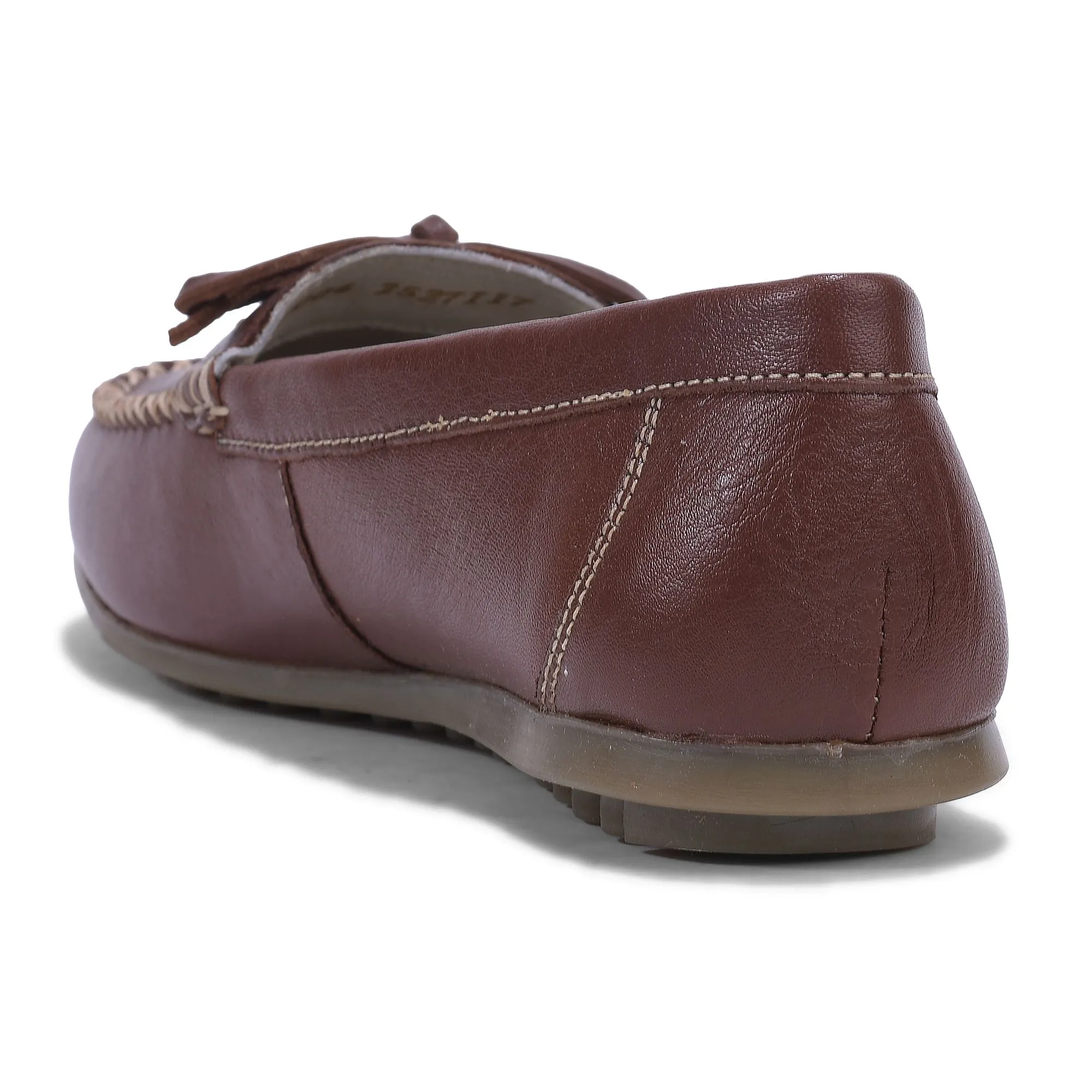 Tan loafer for women - Thumbnail 5