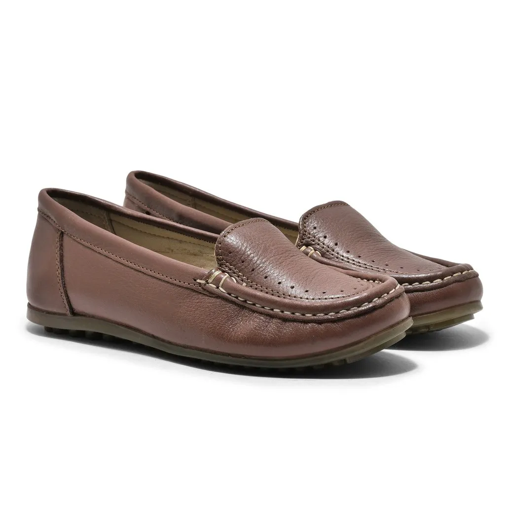 Tan Penny Loafer for Women - Thumbnail 6