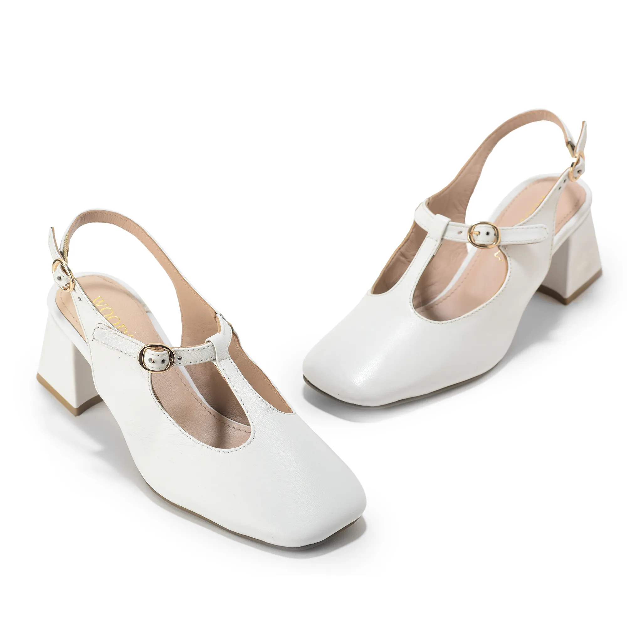 Woodland White Softy Ladies Heel Sandals  - Thumbnail 9
