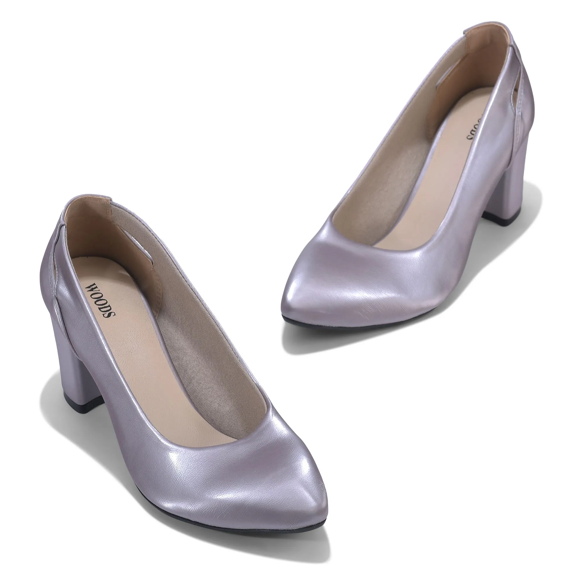 Gunmetal pumps for women - Thumbnail 2