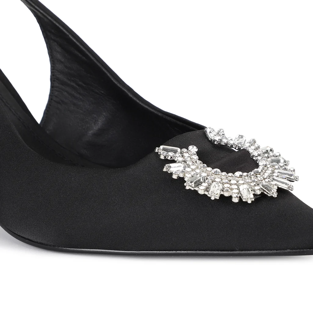 Woods Women’s Black Satin Sunburst Luxe Sandals - Thumbnail 3