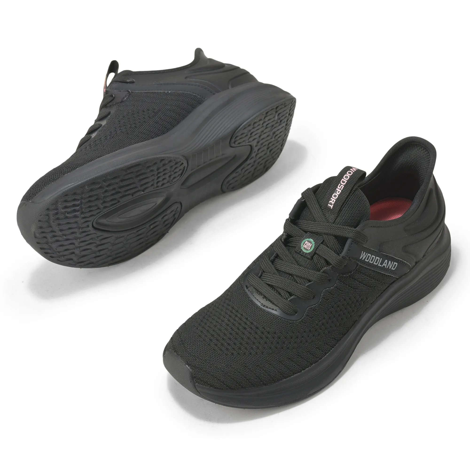 Woodland Women’s Black UrbanSprint Sports Shoes - Thumbnail 6