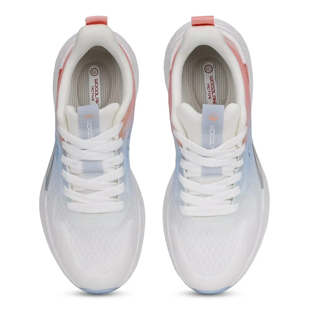 White/Pink Sports Shoe for Women - Thumbnail 4