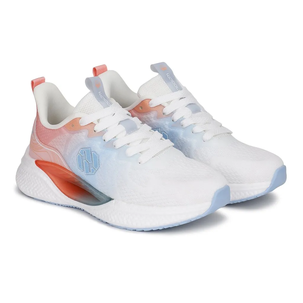 White/Pink Sports Shoe for Women - Thumbnail 6