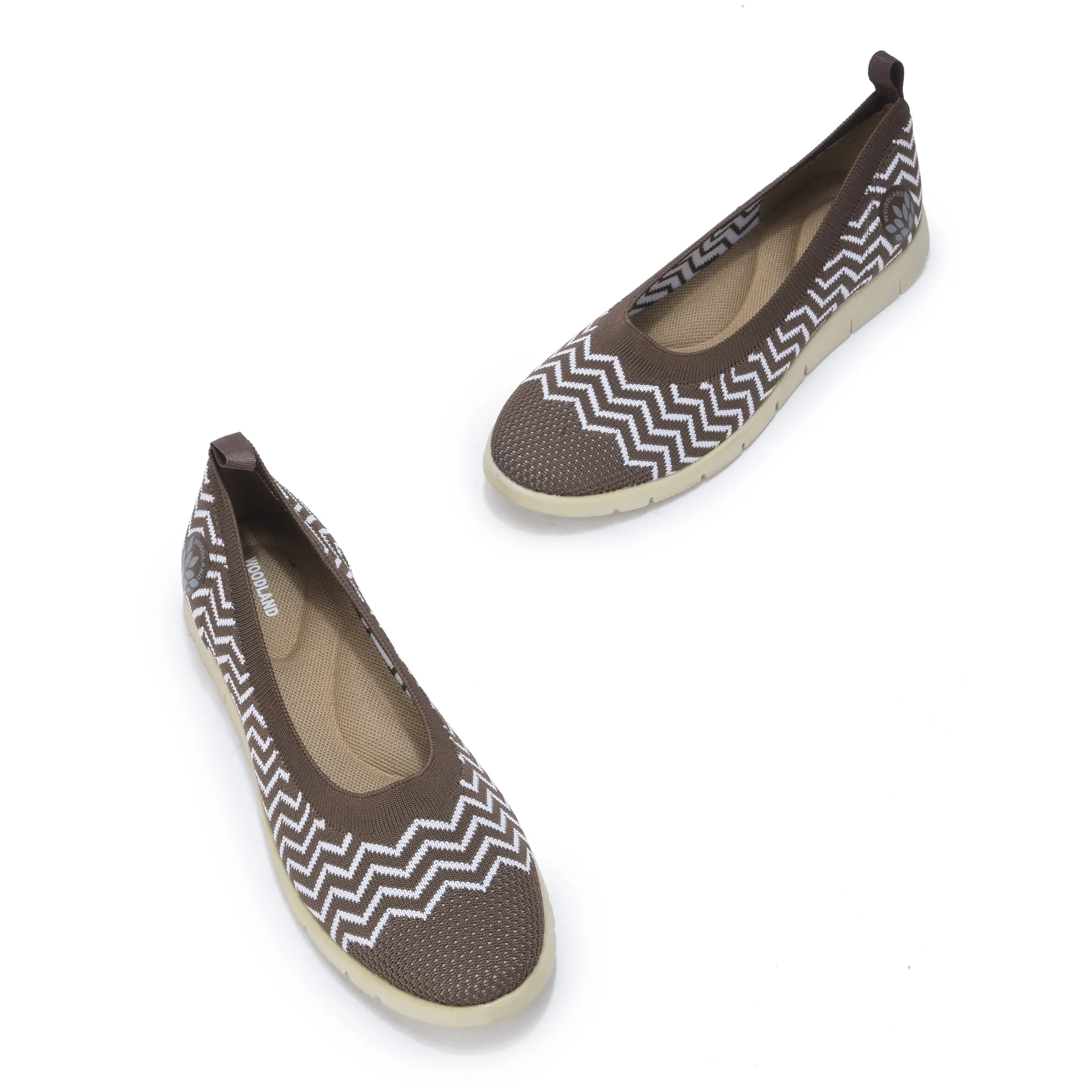 Women Camel Zig-Zag Knit Bally - Thumbnail 2
