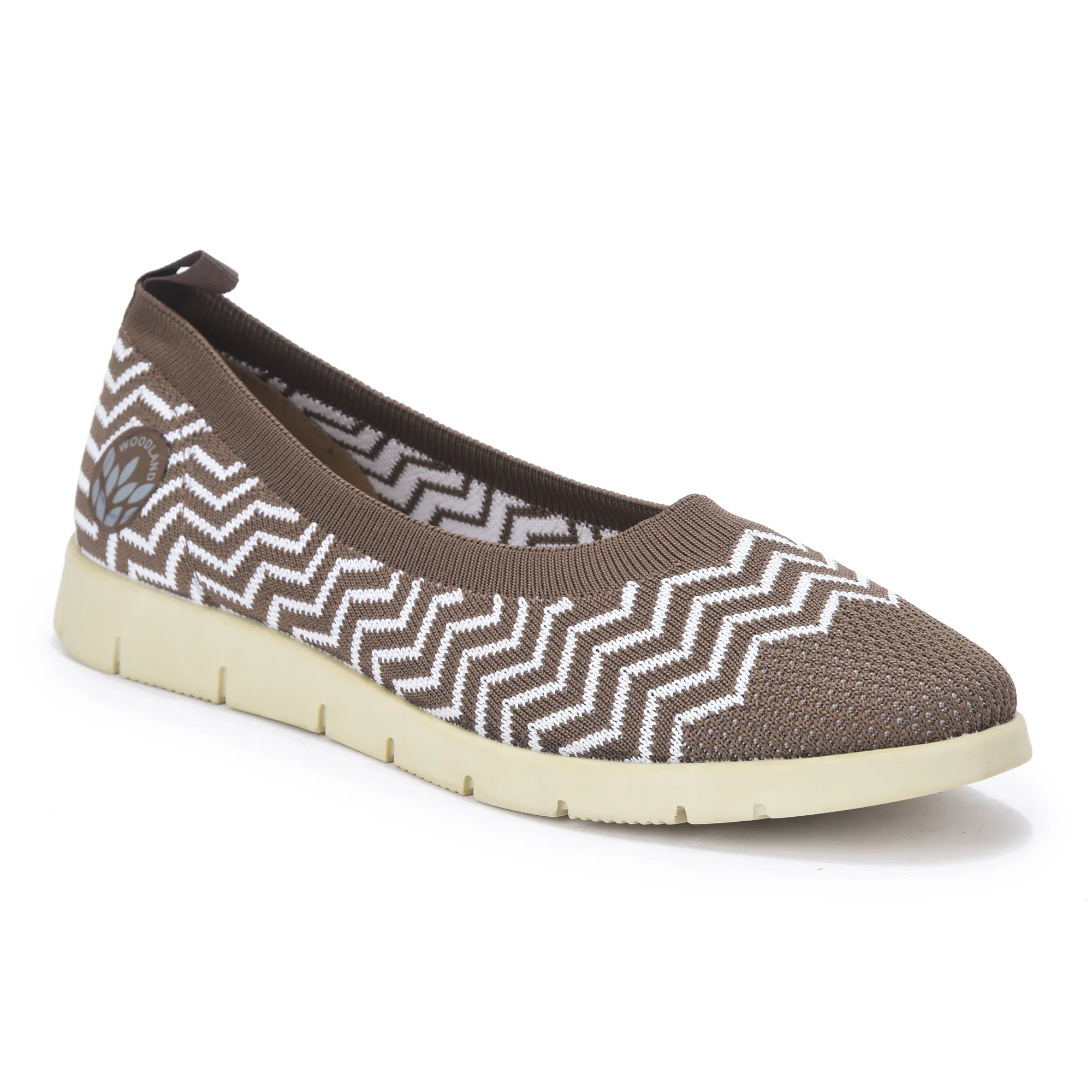 Women Camel Zig-Zag Knit Bally - Thumbnail 3