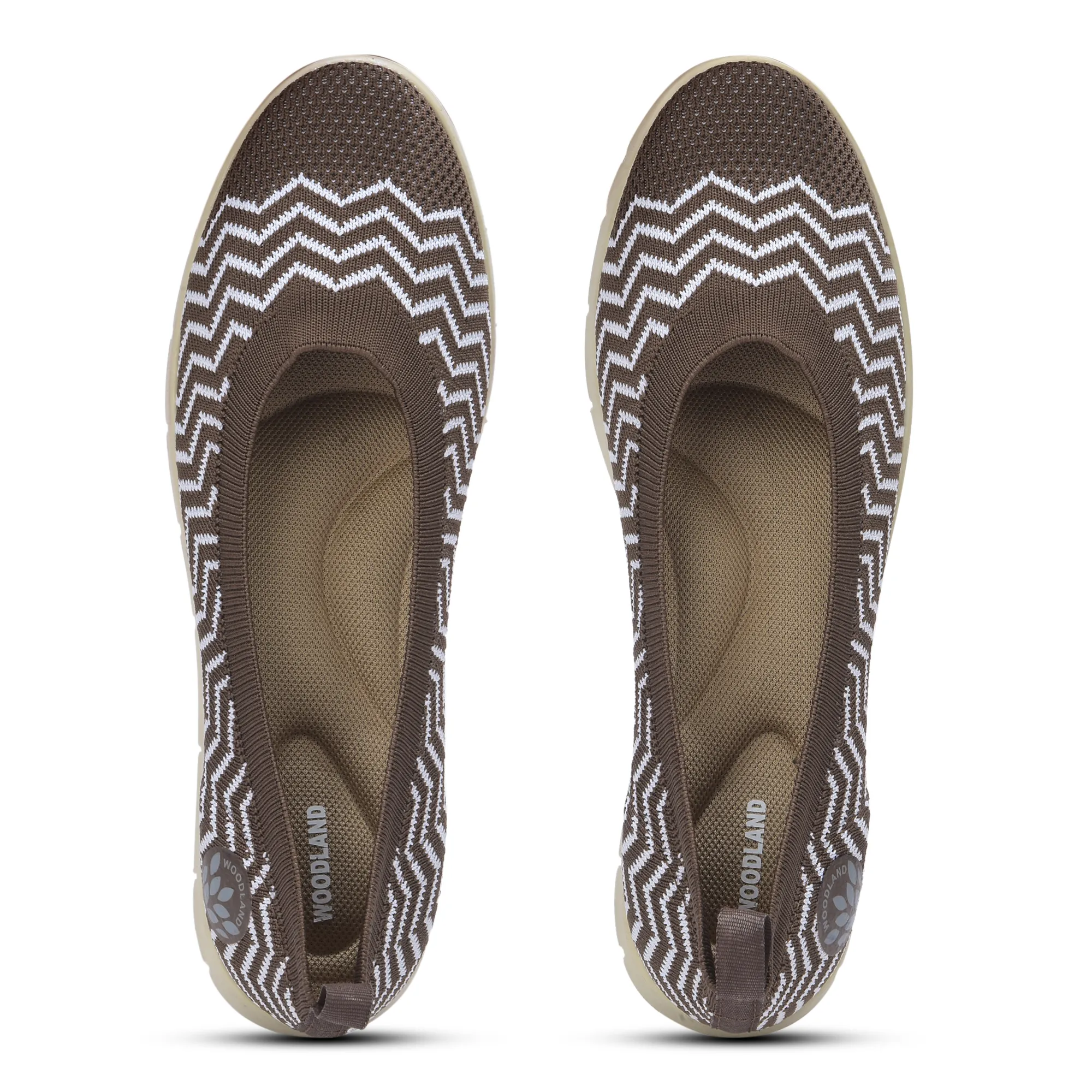 Women Camel Zig-Zag Knit Bally - Thumbnail 4