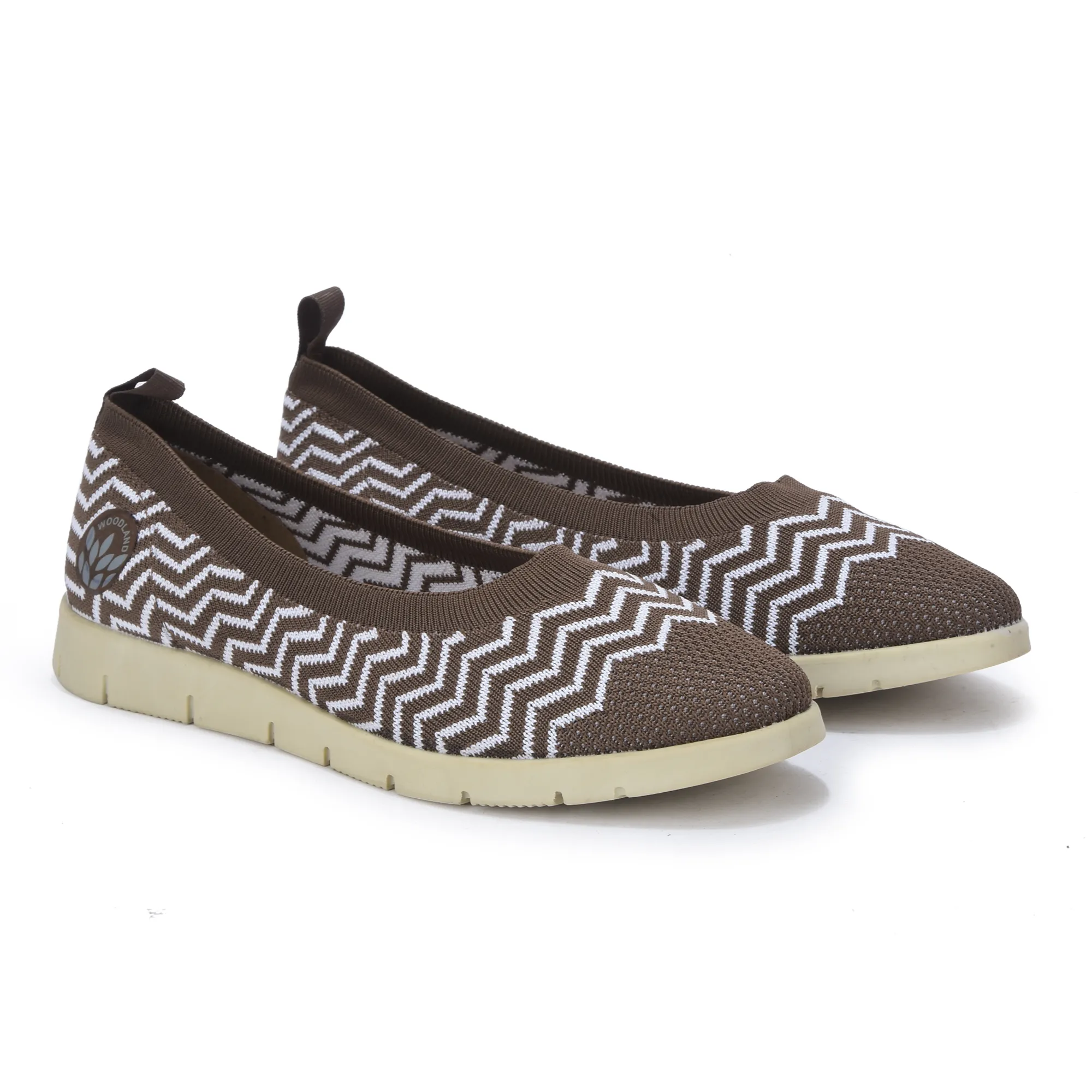 Women Camel Zig-Zag Knit Bally - Thumbnail 7