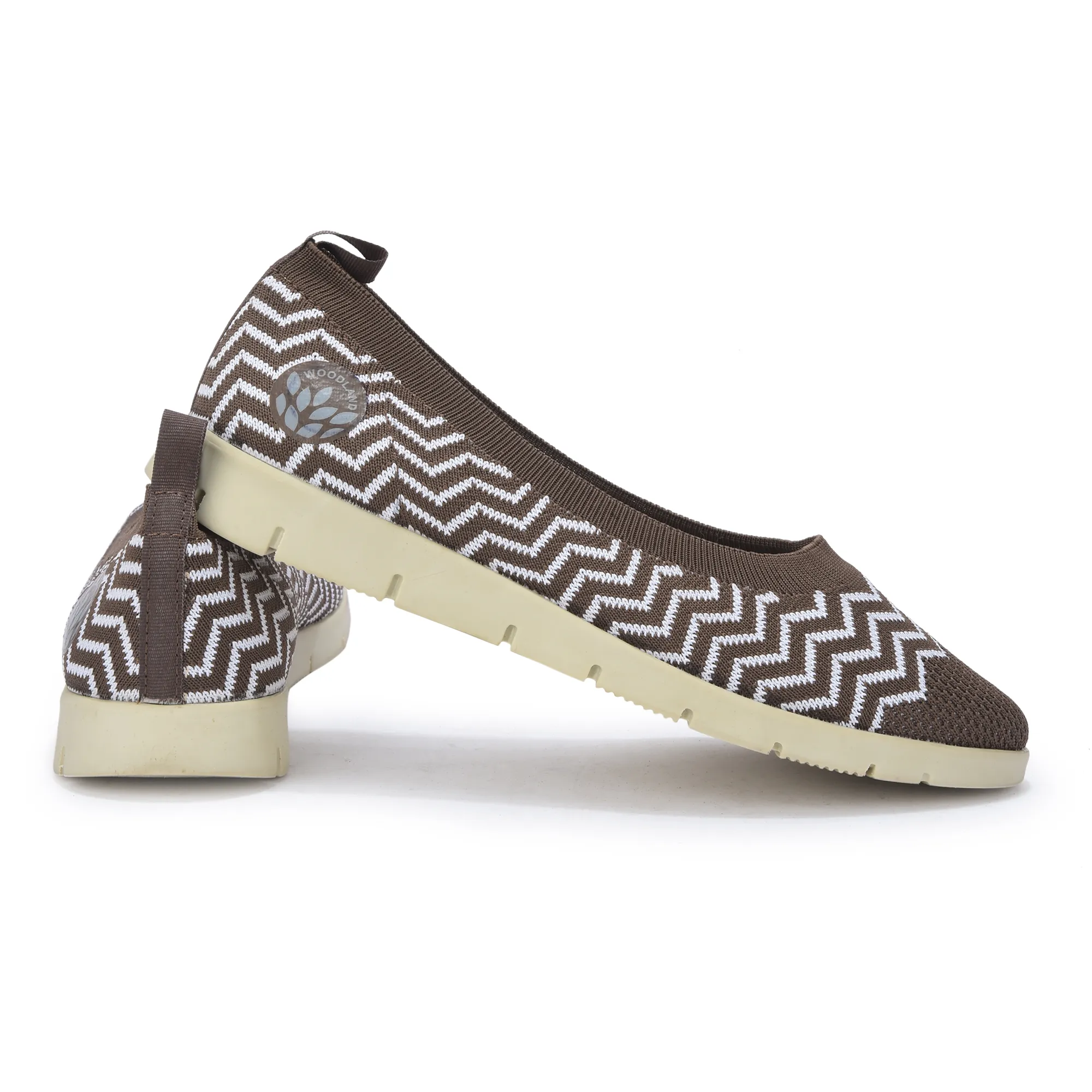 Women Camel Zig-Zag Knit Bally - Thumbnail 10
