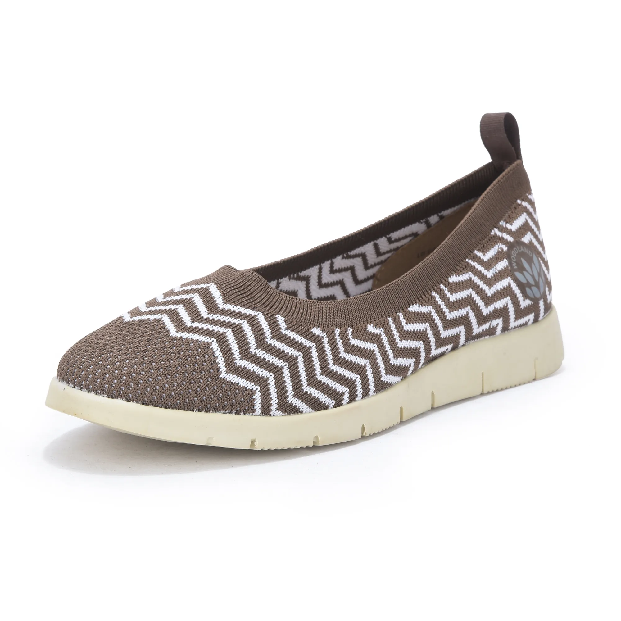 Women Camel Zig-Zag Knit Bally - Thumbnail 11