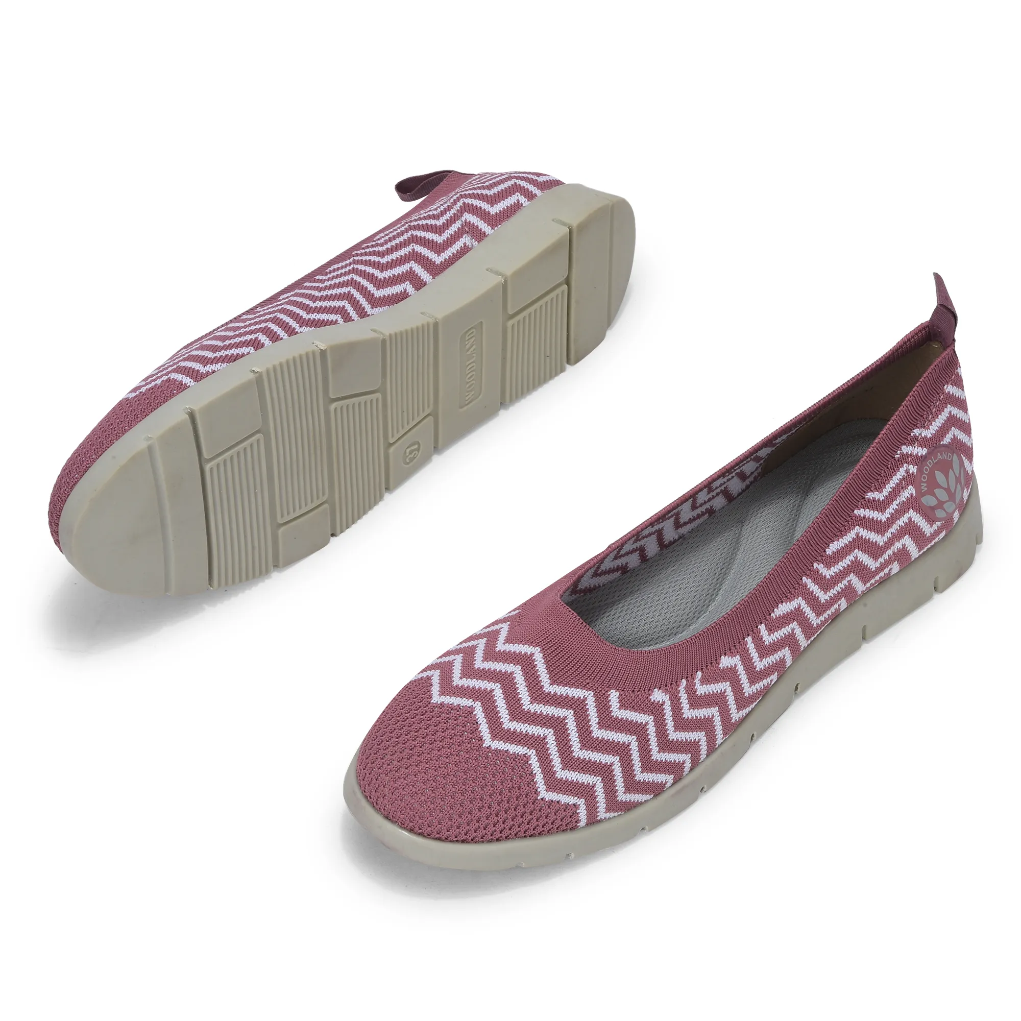 Women Pink Zig-Zag Knit Bally - Thumbnail 5