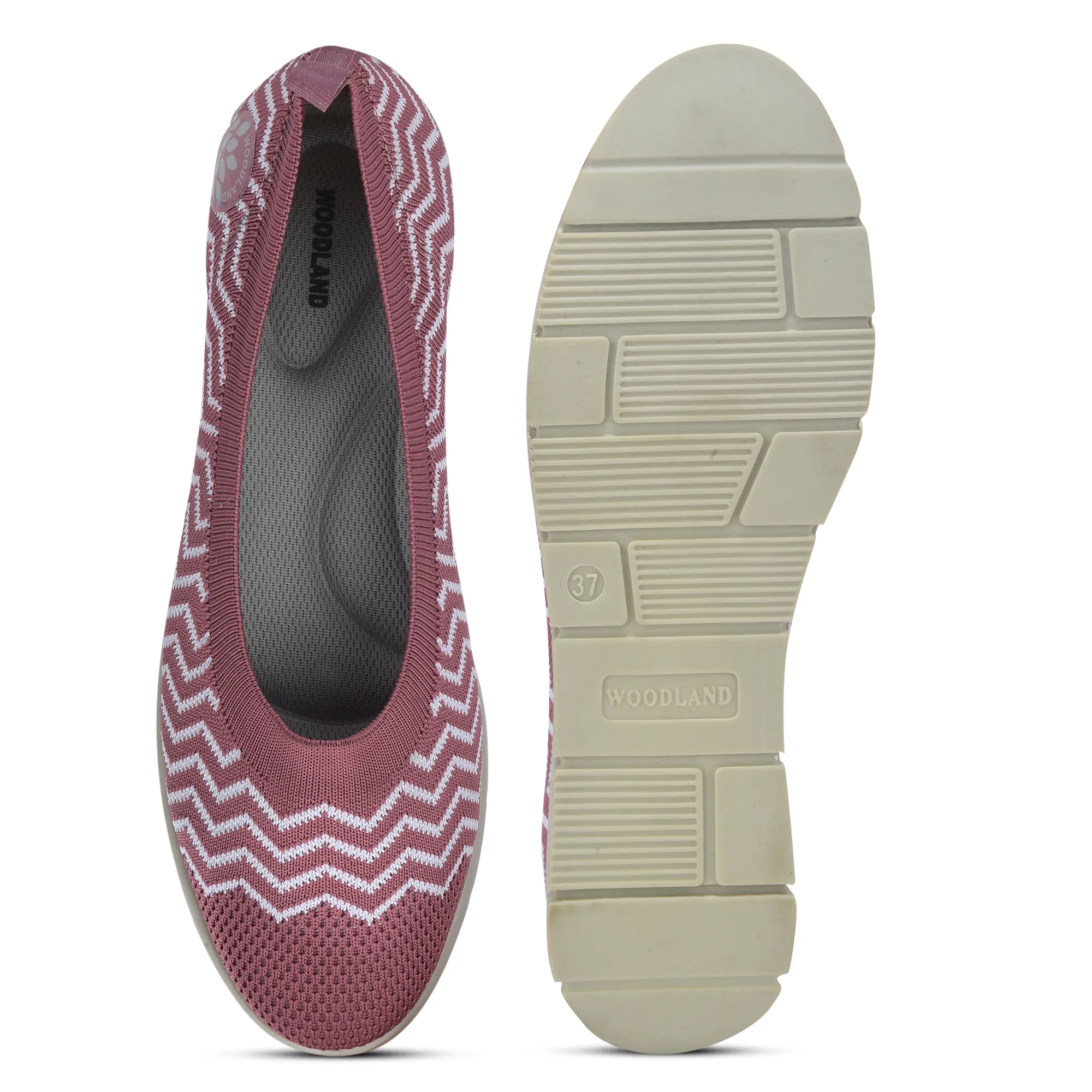 Women Pink Zig-Zag Knit Bally - Thumbnail 8