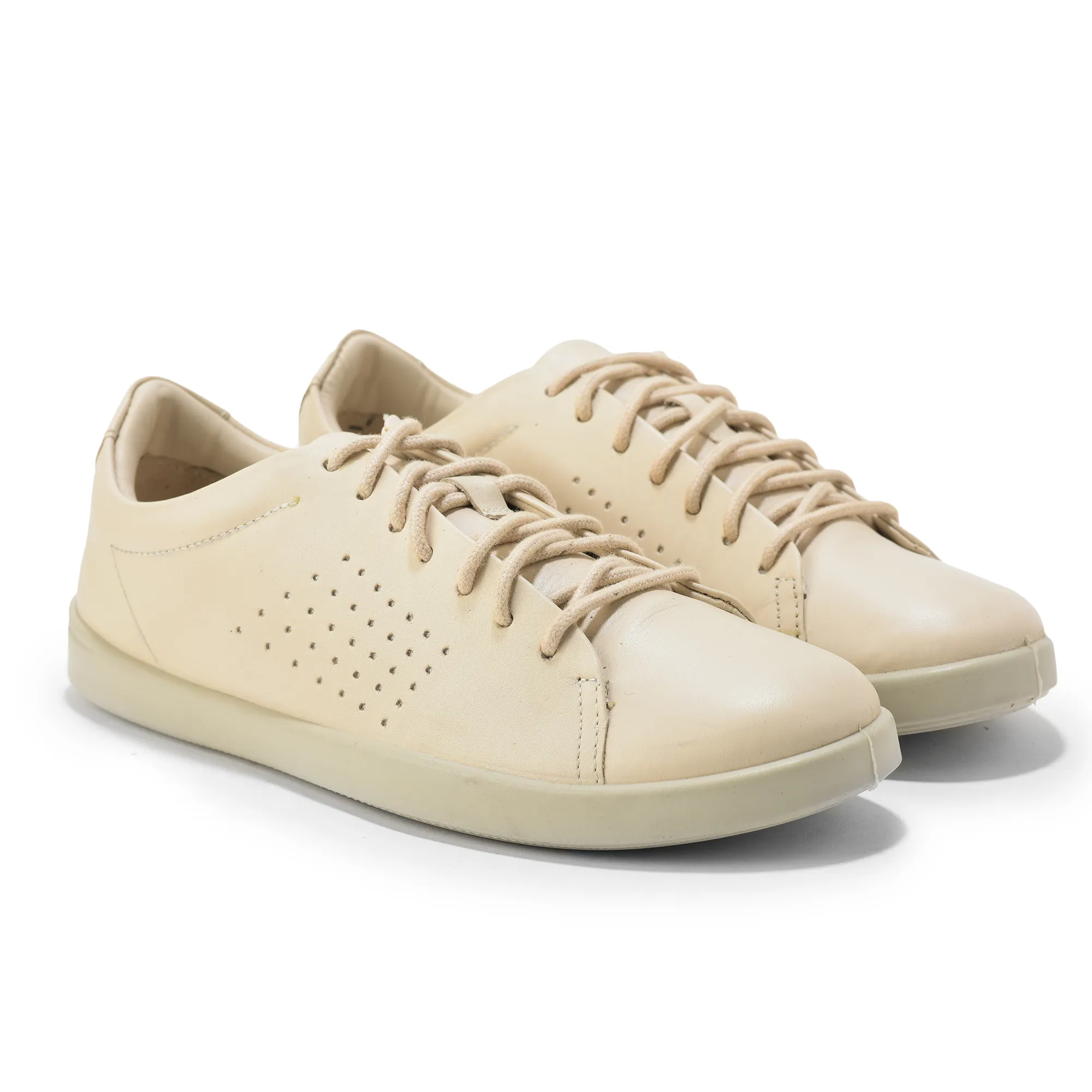 Softy Nappa Beige Ladies Sneaker Shoes - Thumbnail 6