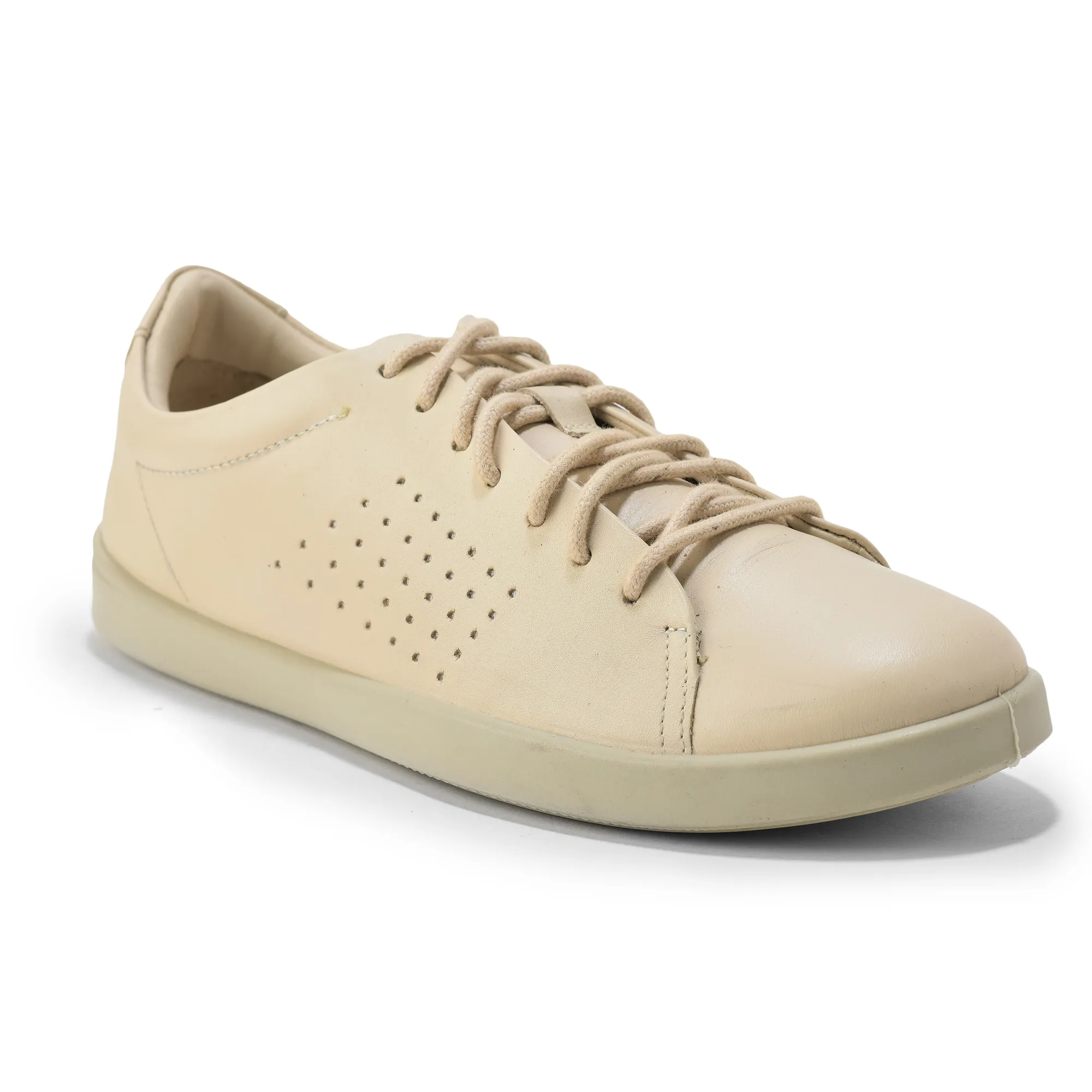 Softy Nappa Beige Ladies Sneaker Shoes - Thumbnail 8
