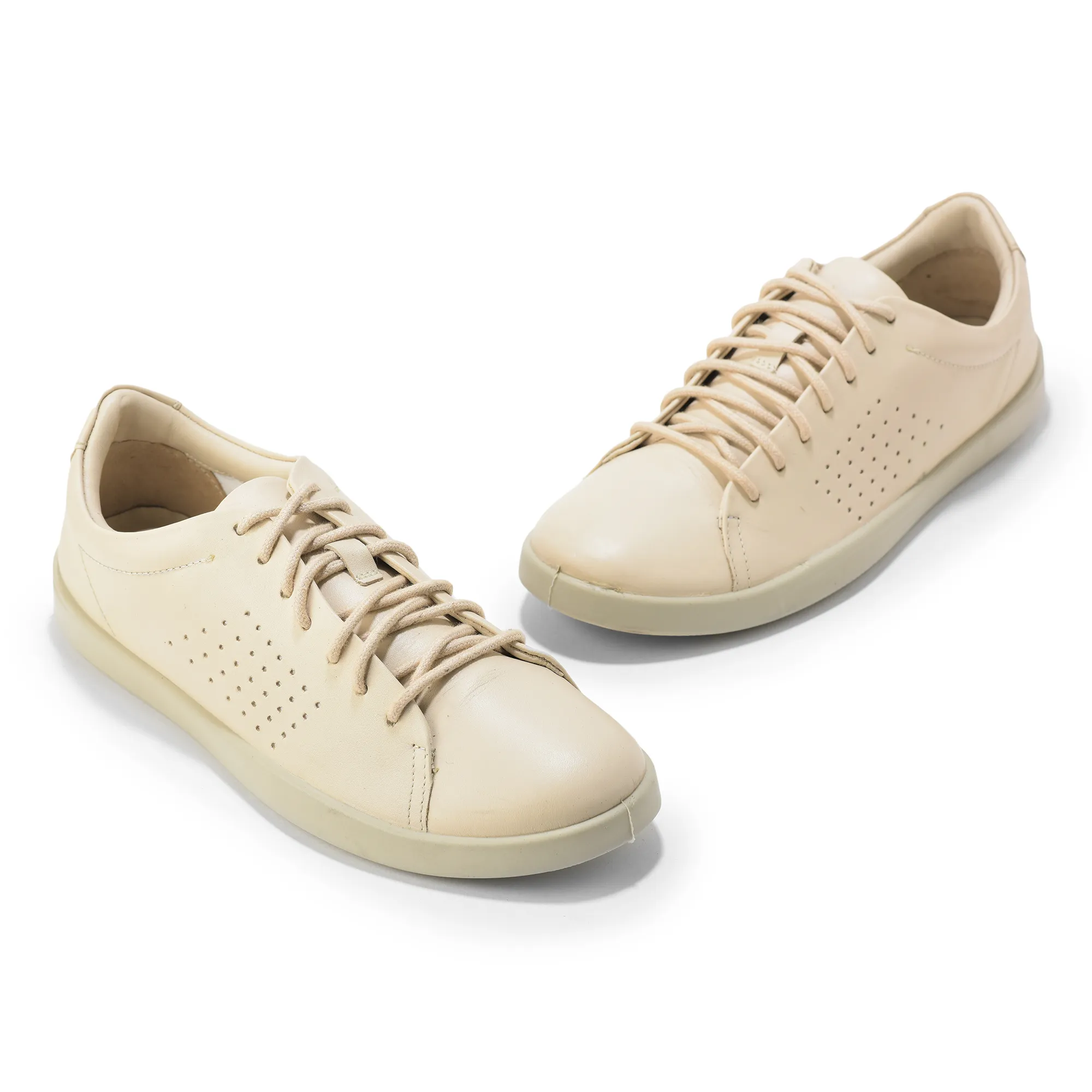 Softy Nappa Beige Ladies Sneaker Shoes - Thumbnail 9