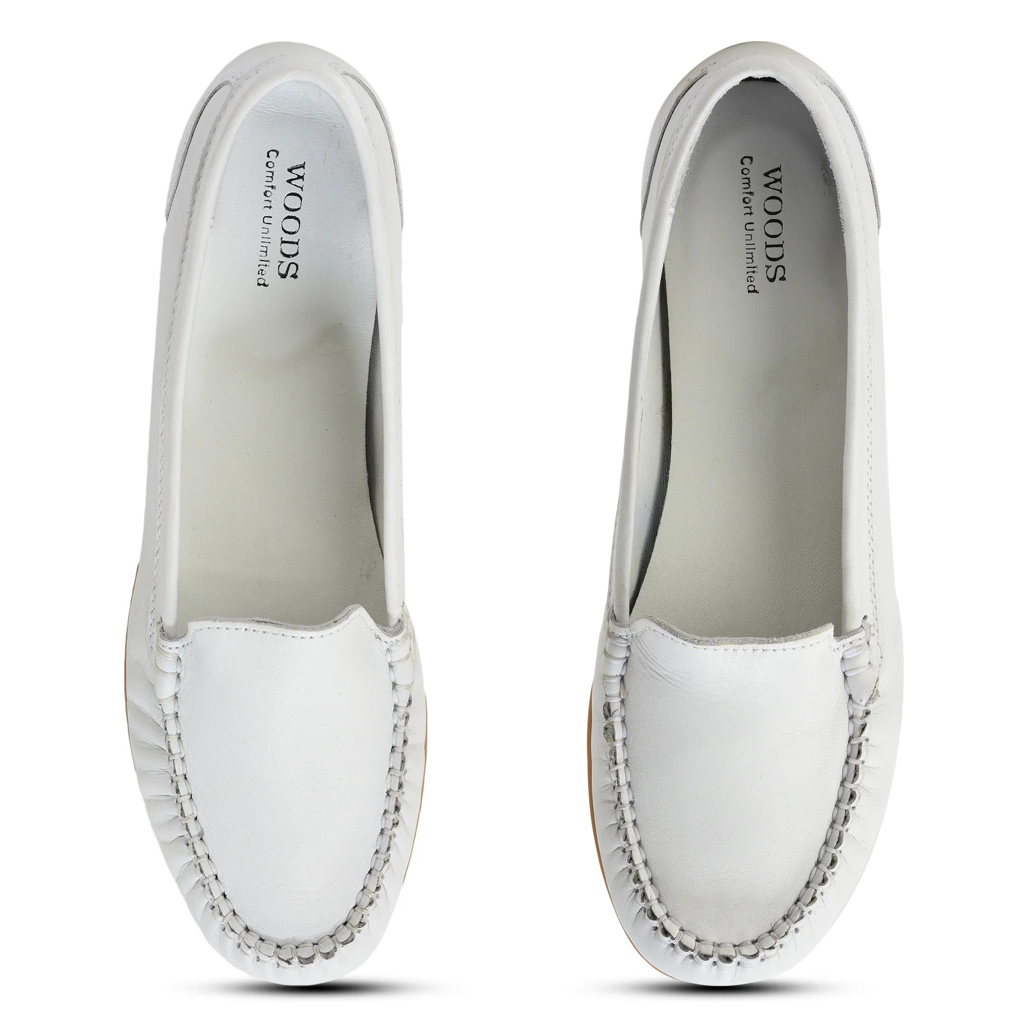 Ultra Soft White Belly Shoes for Ladies - Thumbnail 2