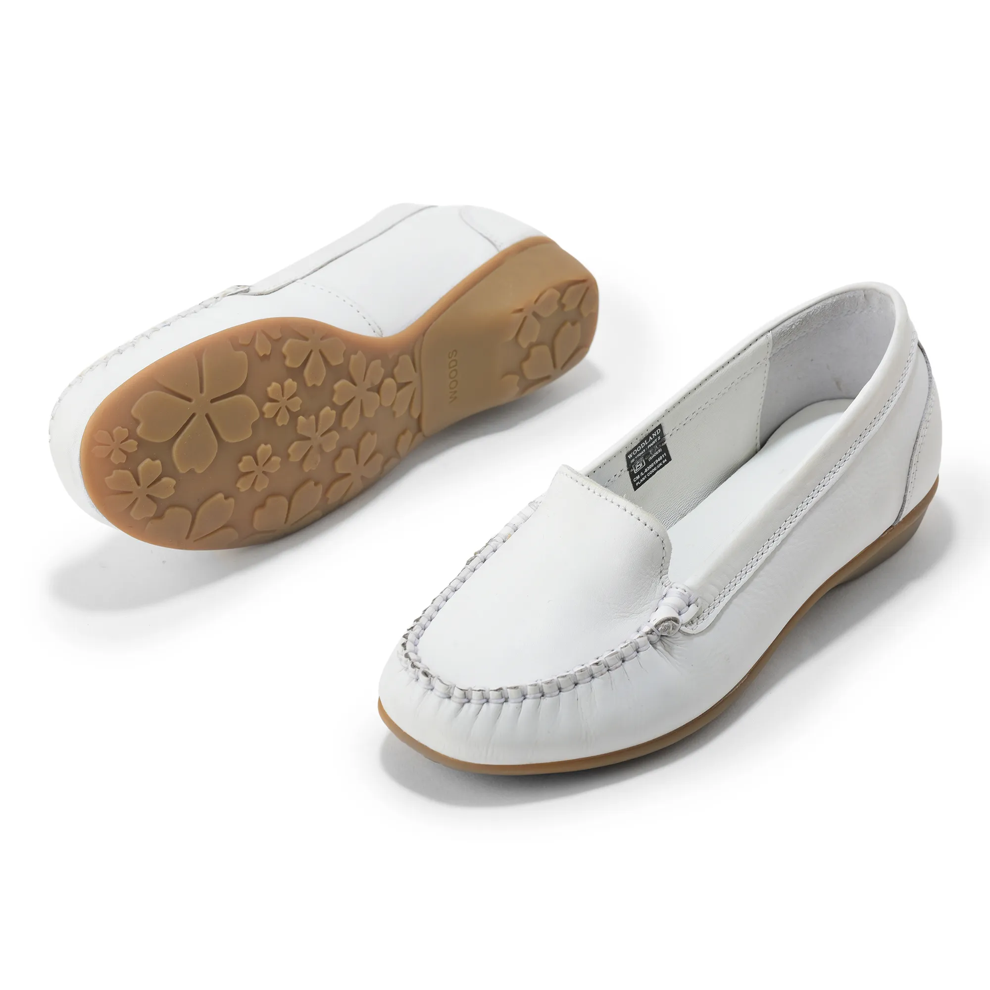 Ultra Soft White Belly Shoes for Ladies - Thumbnail 3