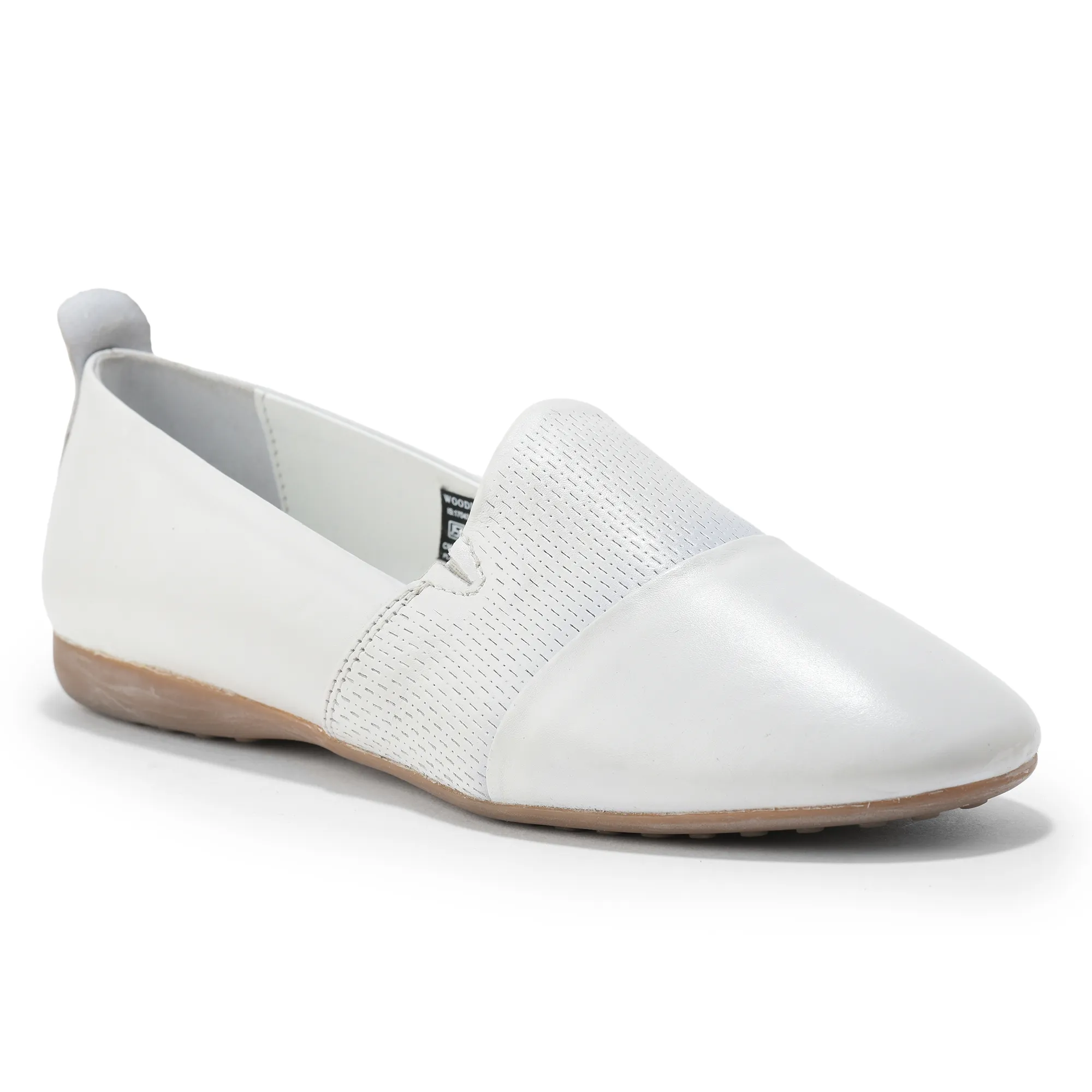 Woods White Ladies Belly Shoes - Thumbnail 7