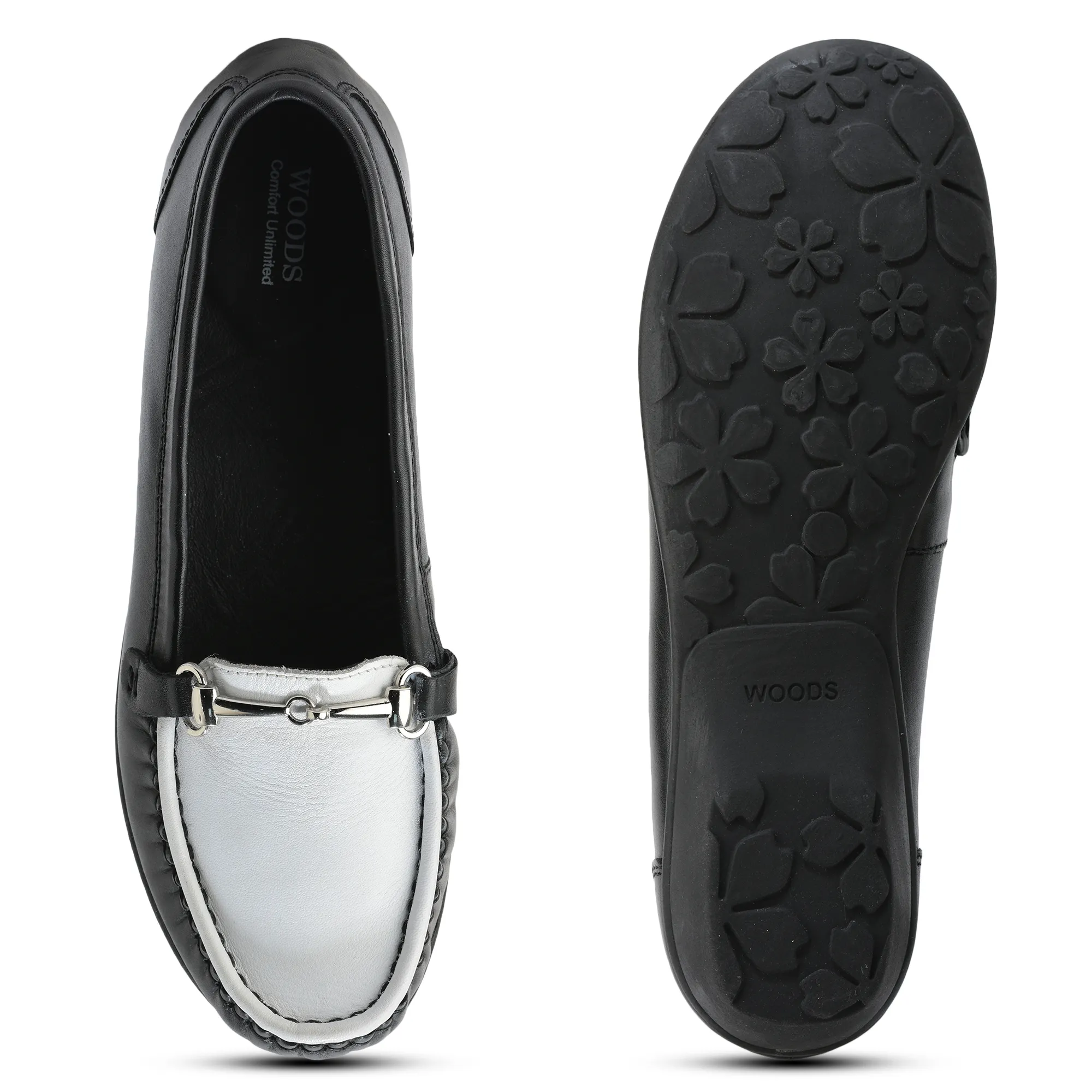 Woods Ladies Black Nappa Loafers - Thumbnail 7