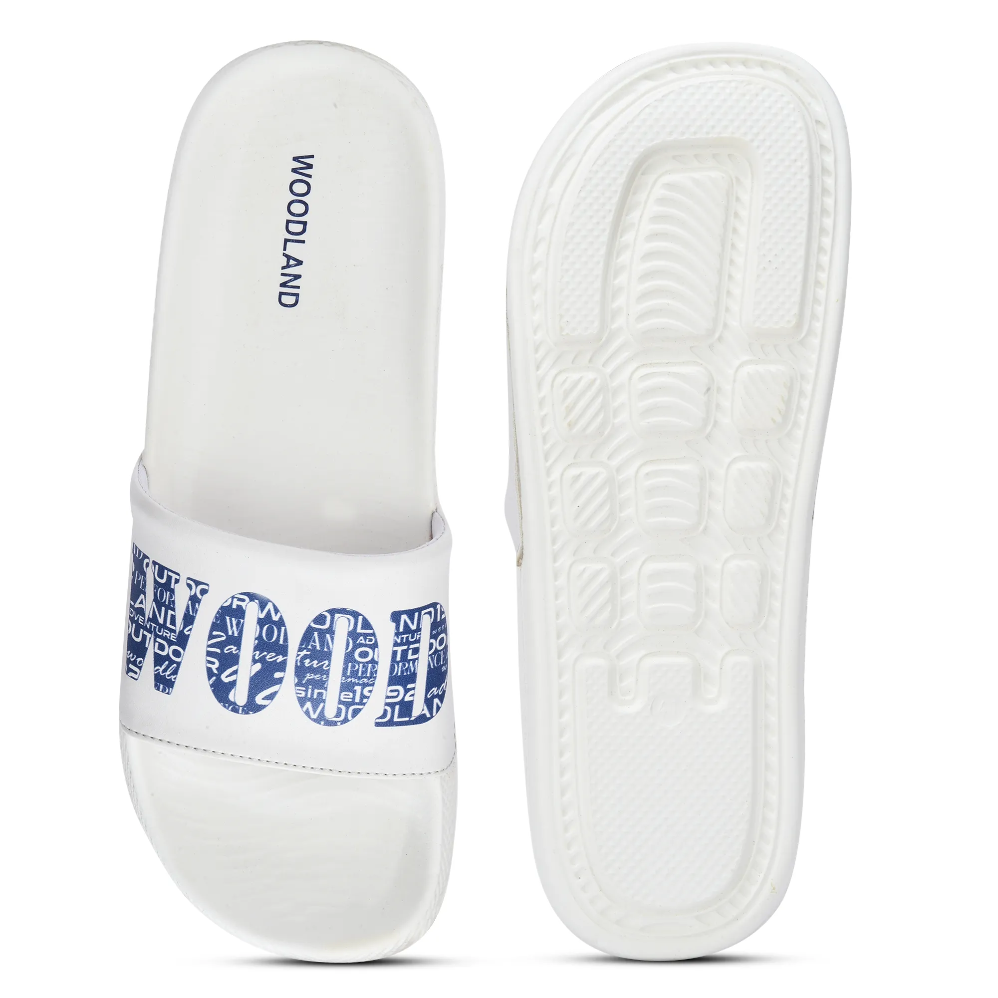 Women White Ultra-Light EVA Comfort Slippers - Thumbnail 8