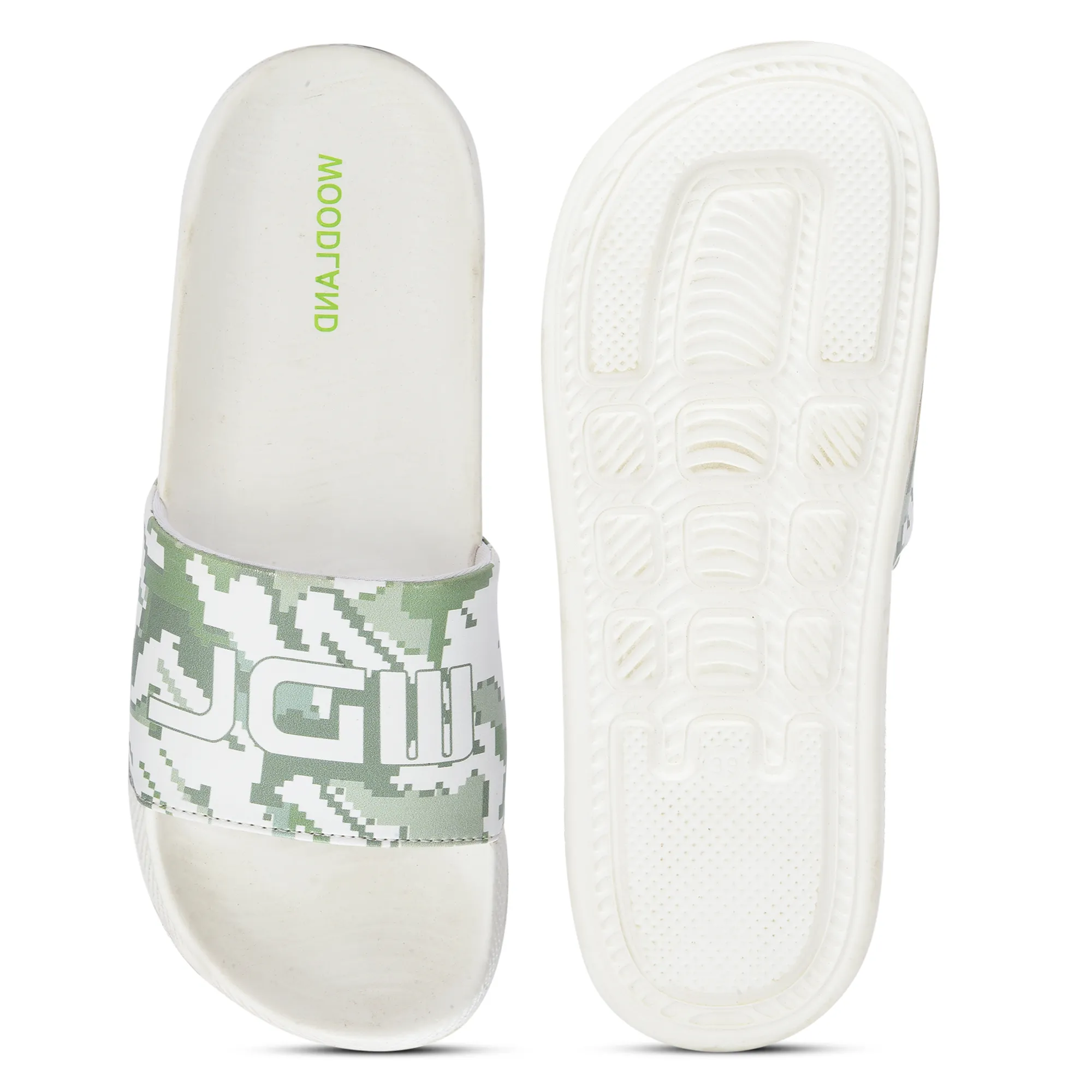 Women White Ultra-Light EVA Comfort Slippers - Thumbnail 8