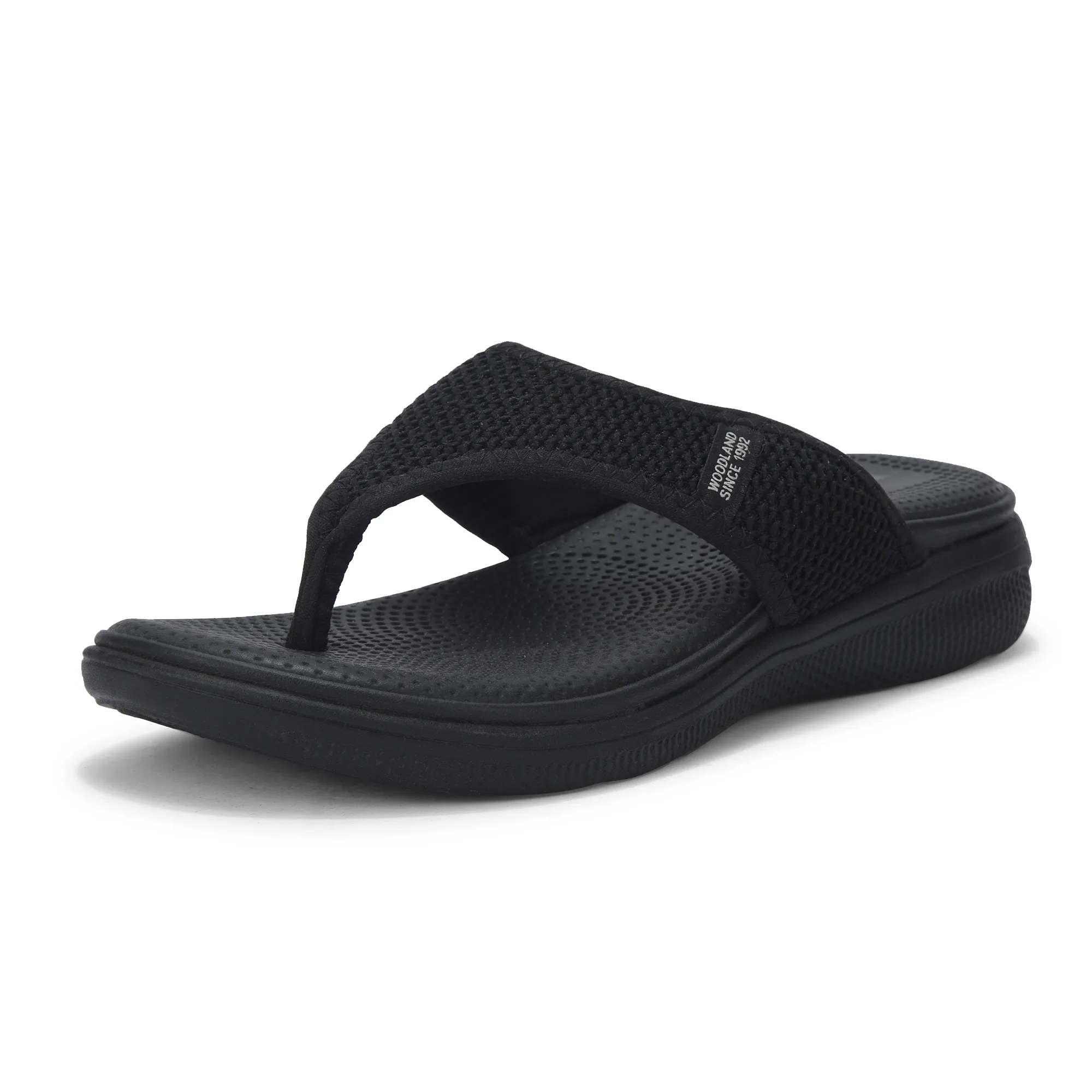 Women Black  Sports Slippers - Thumbnail 11