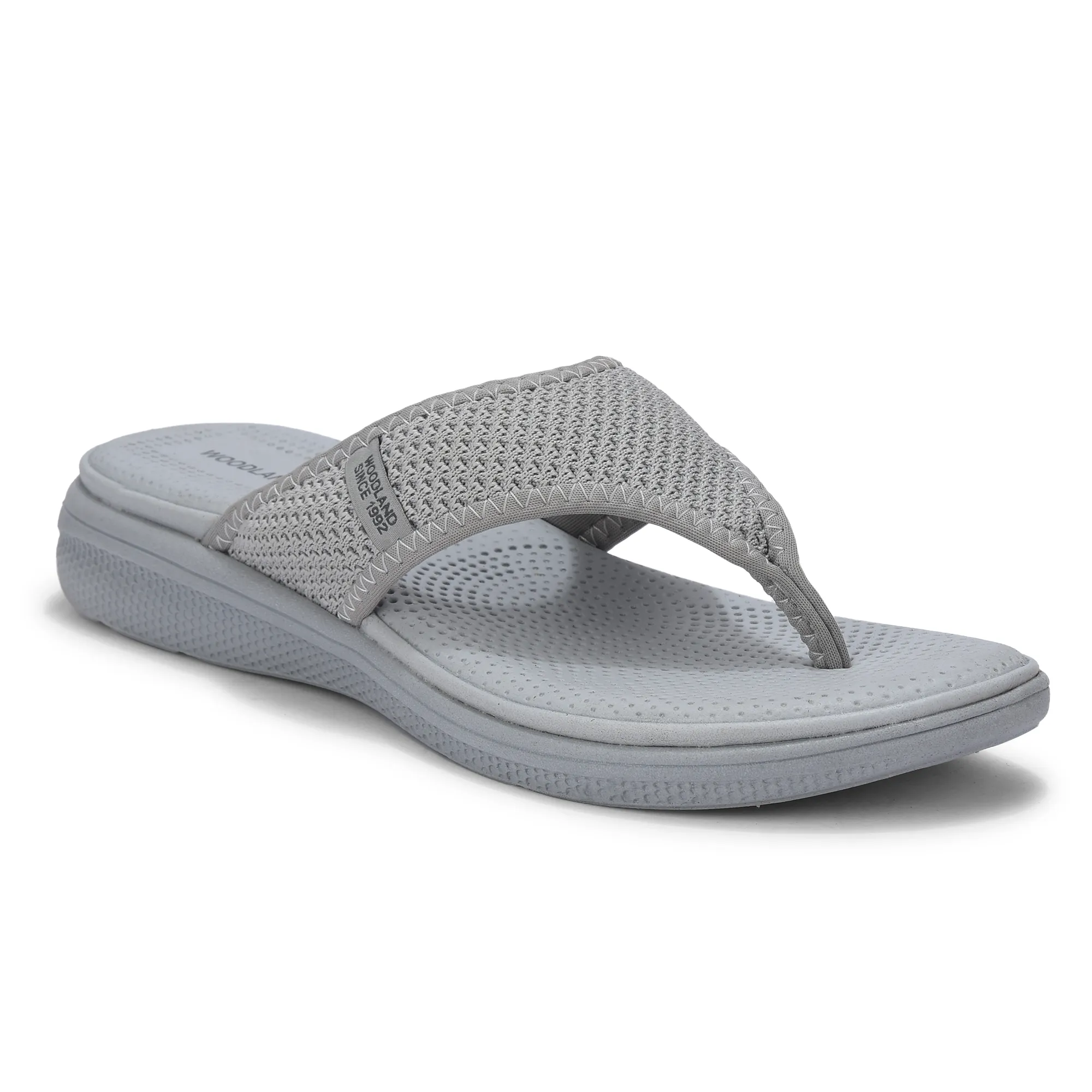 Women Grey Sports Slippers - Thumbnail 3