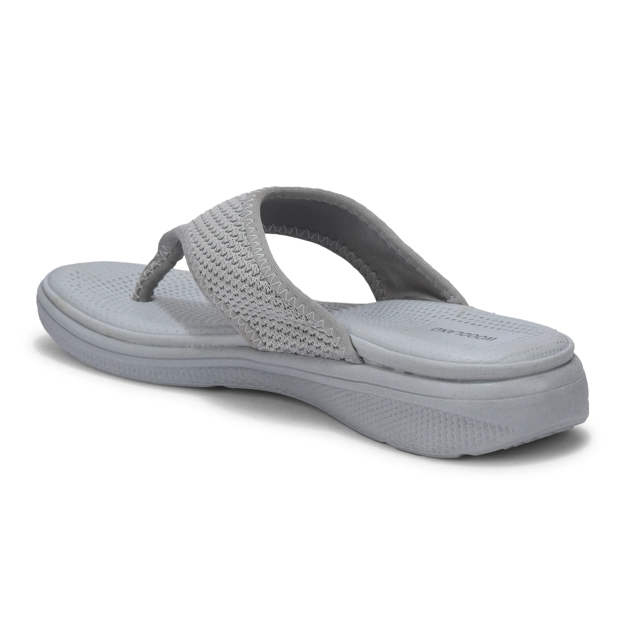 Women Grey Sports Slippers - Thumbnail 6