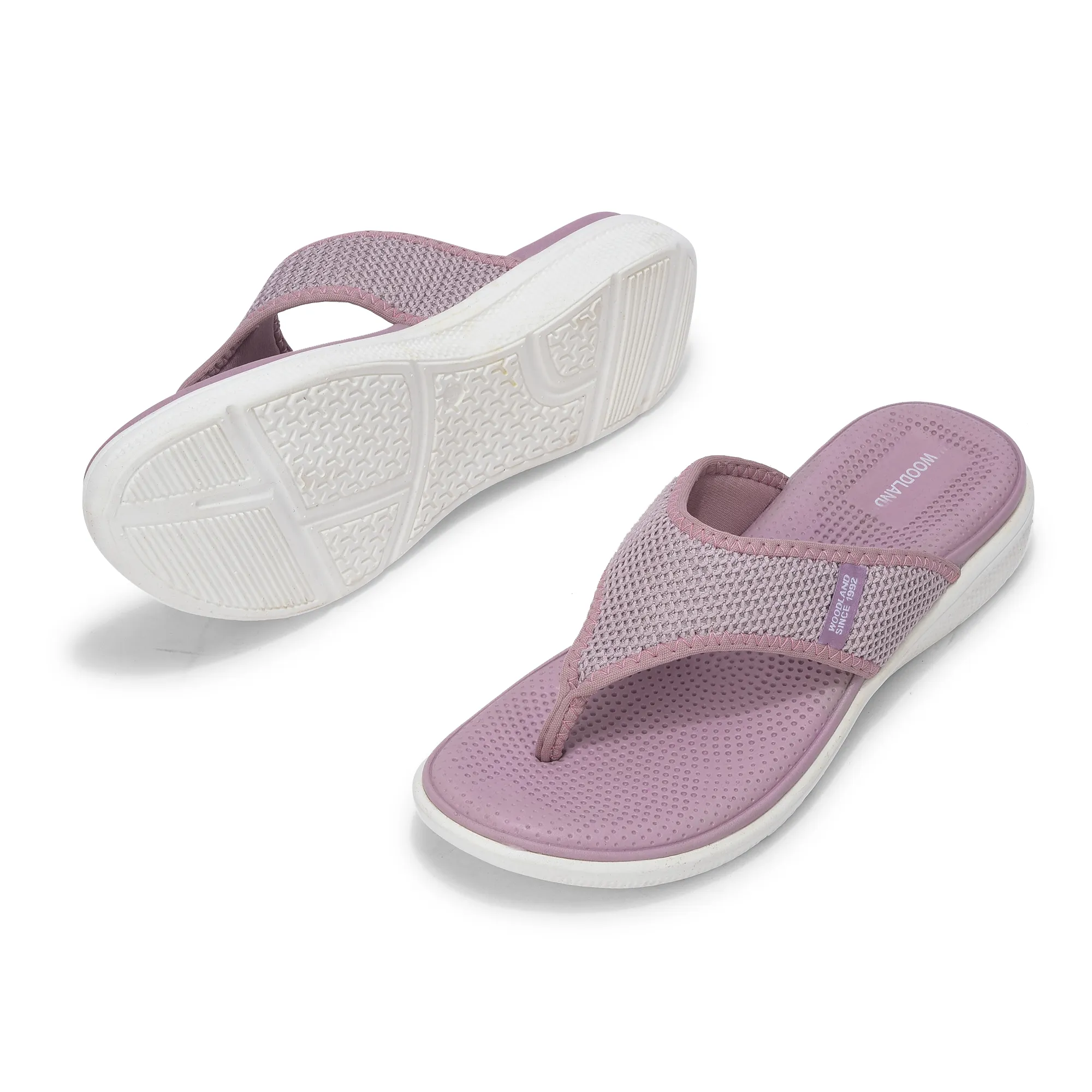 Women Pink Sports Slippers - Thumbnail 5
