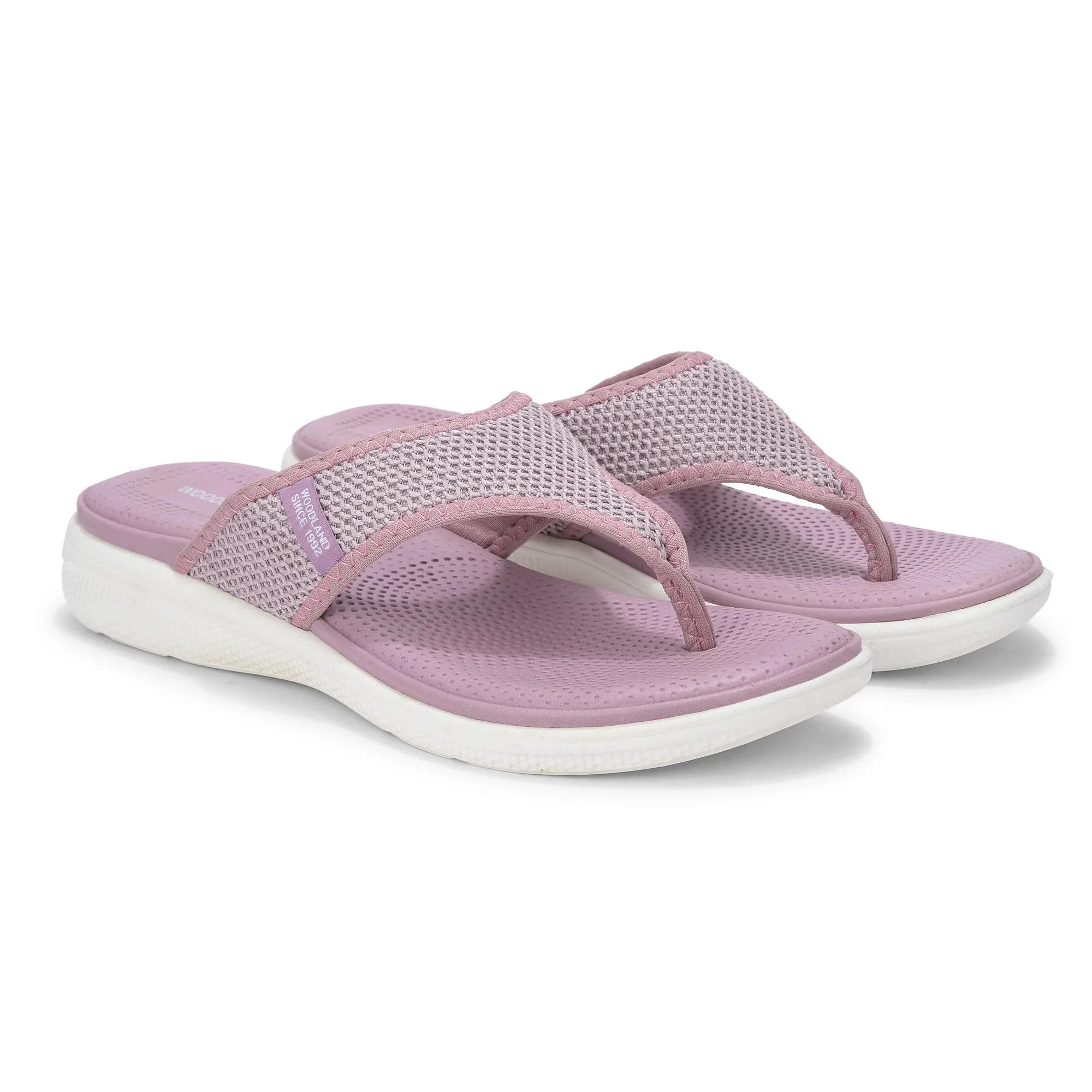Women Pink Sports Slippers - Thumbnail 7
