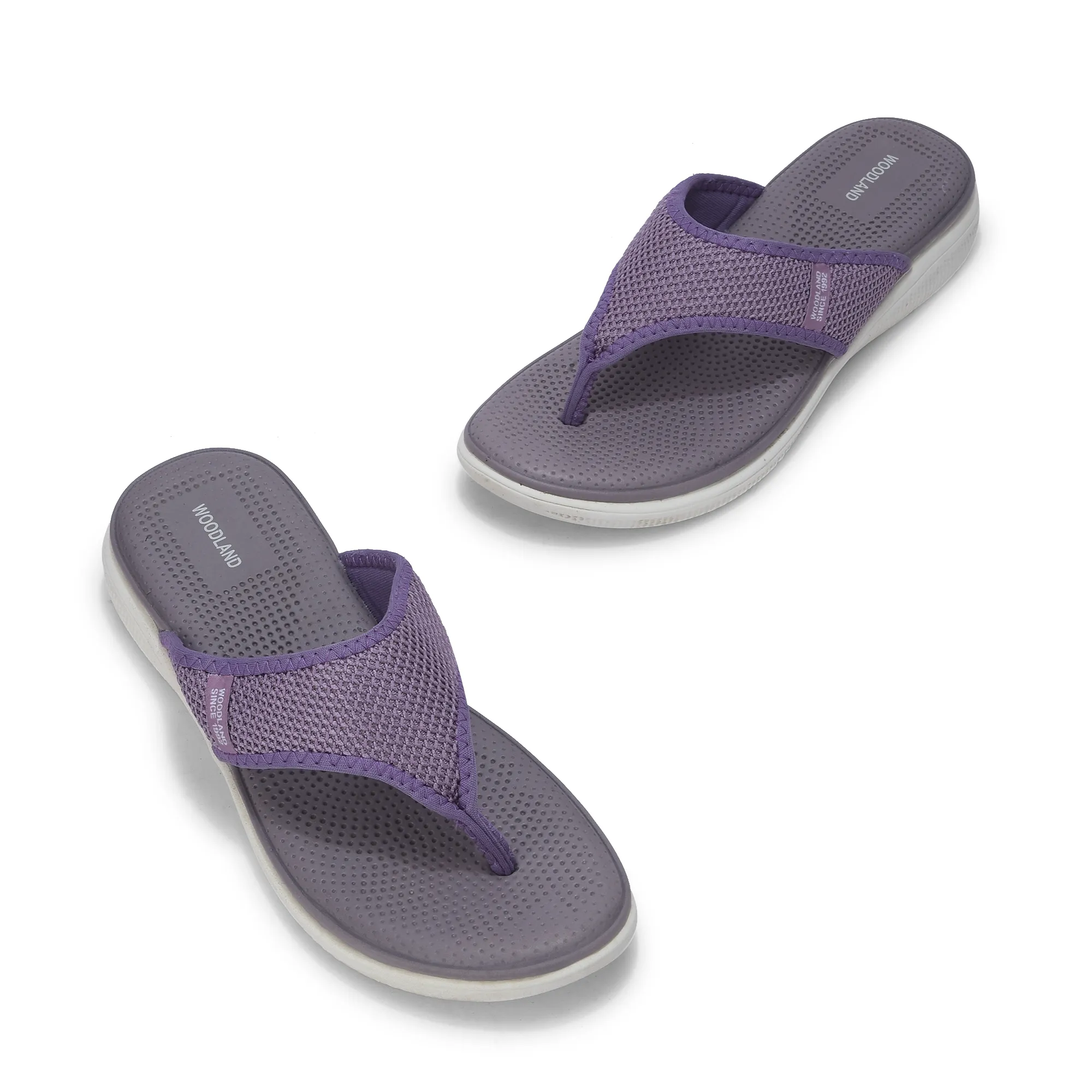 Women Purple Sports Slippers - Thumbnail 2