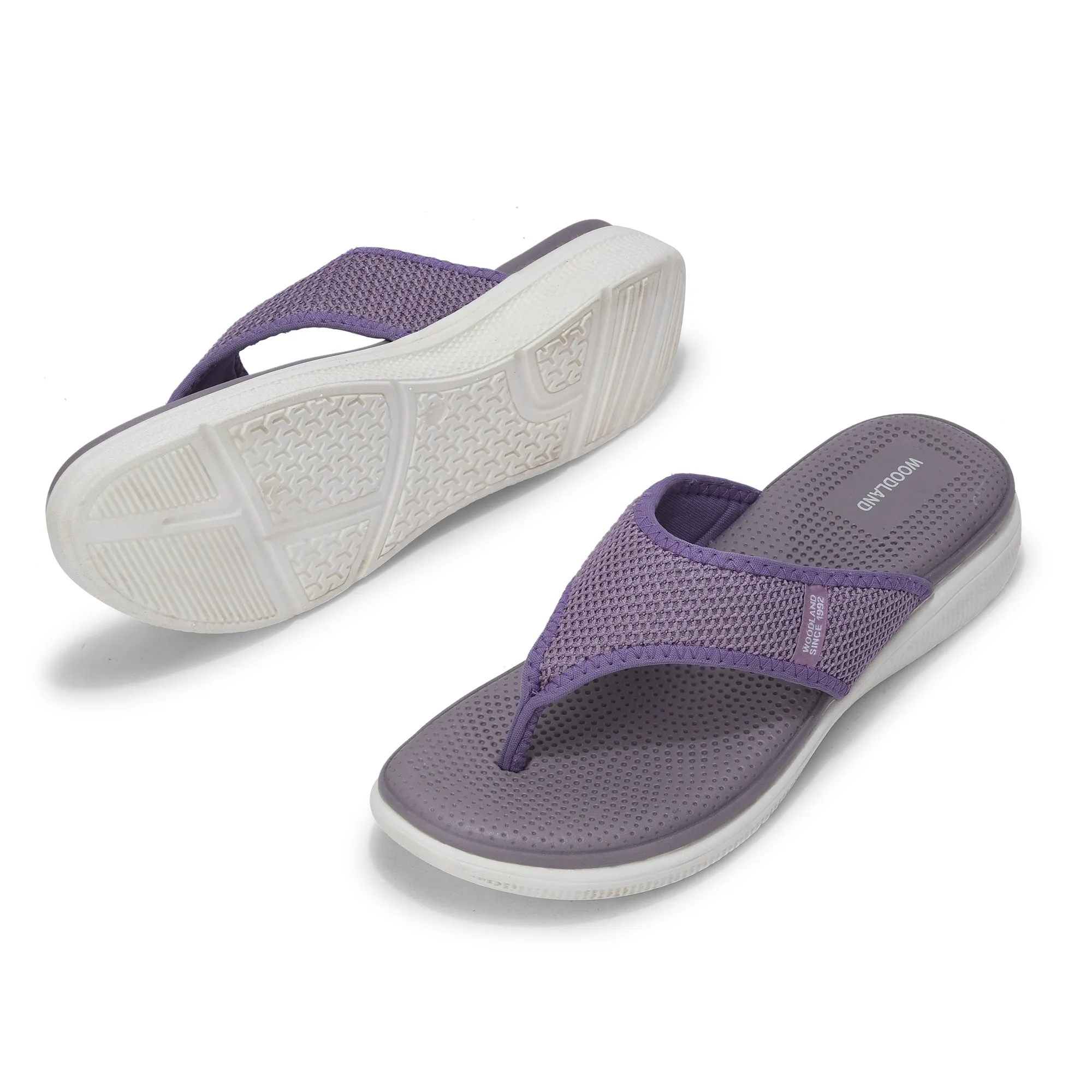 Women Purple Sports Slippers - Thumbnail 5
