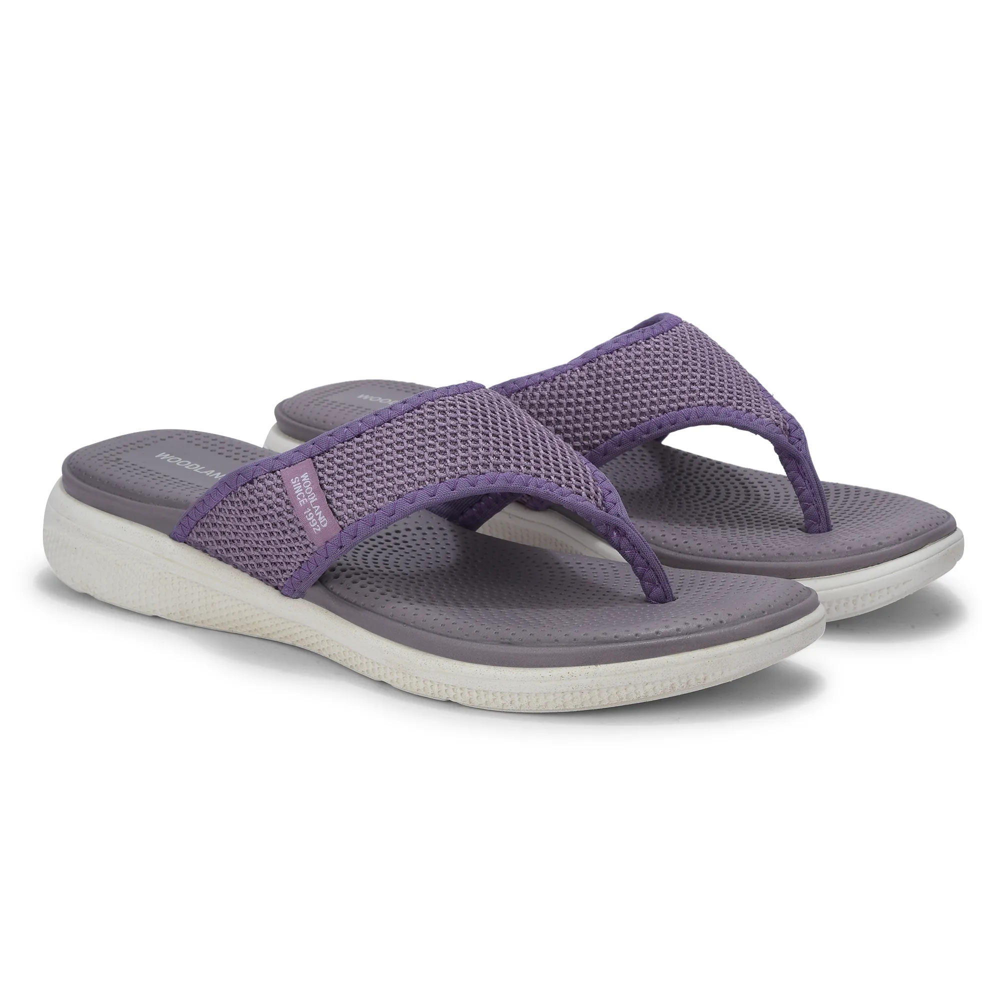 Women Purple Sports Slippers - Thumbnail 7