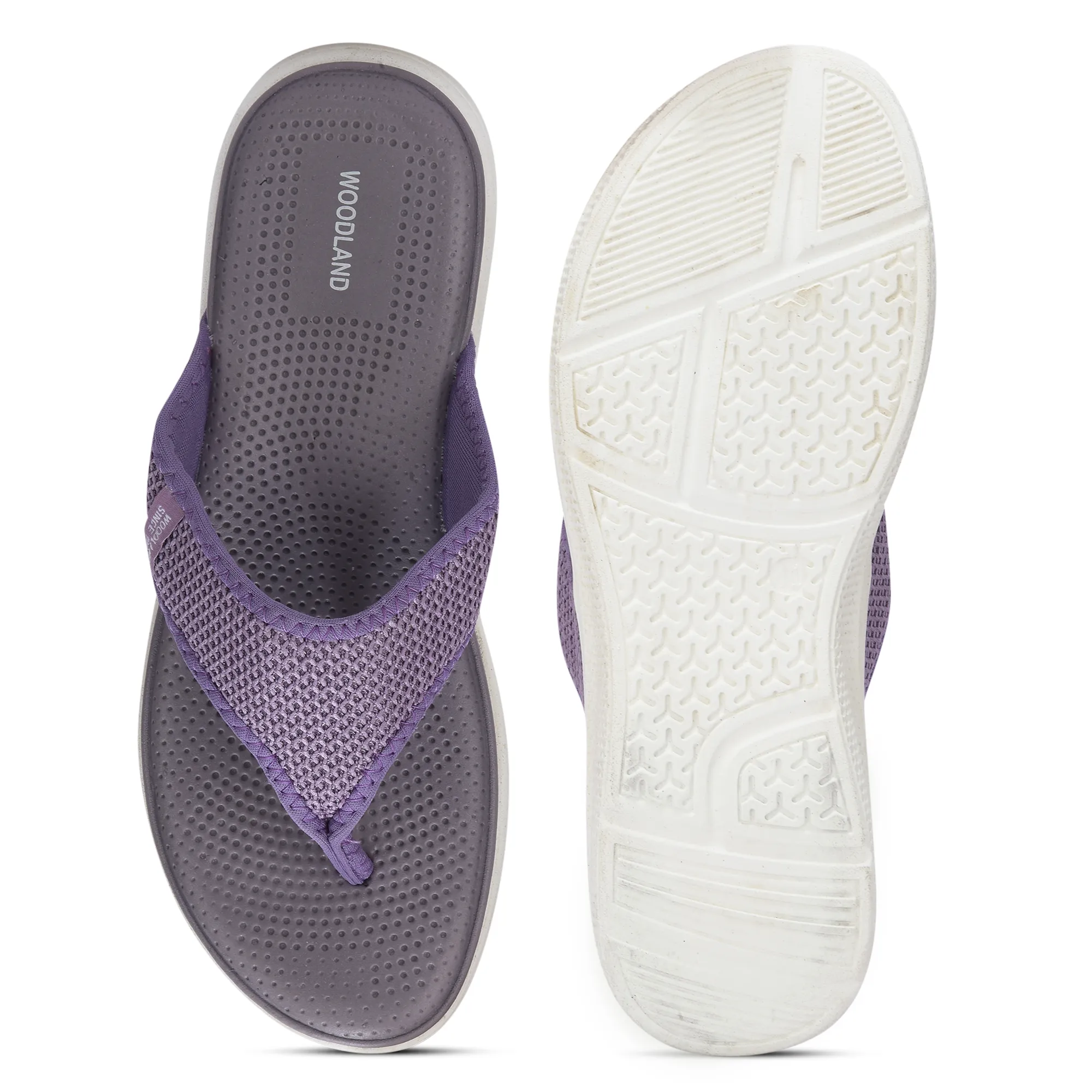 Women Purple Sports Slippers - Thumbnail 8
