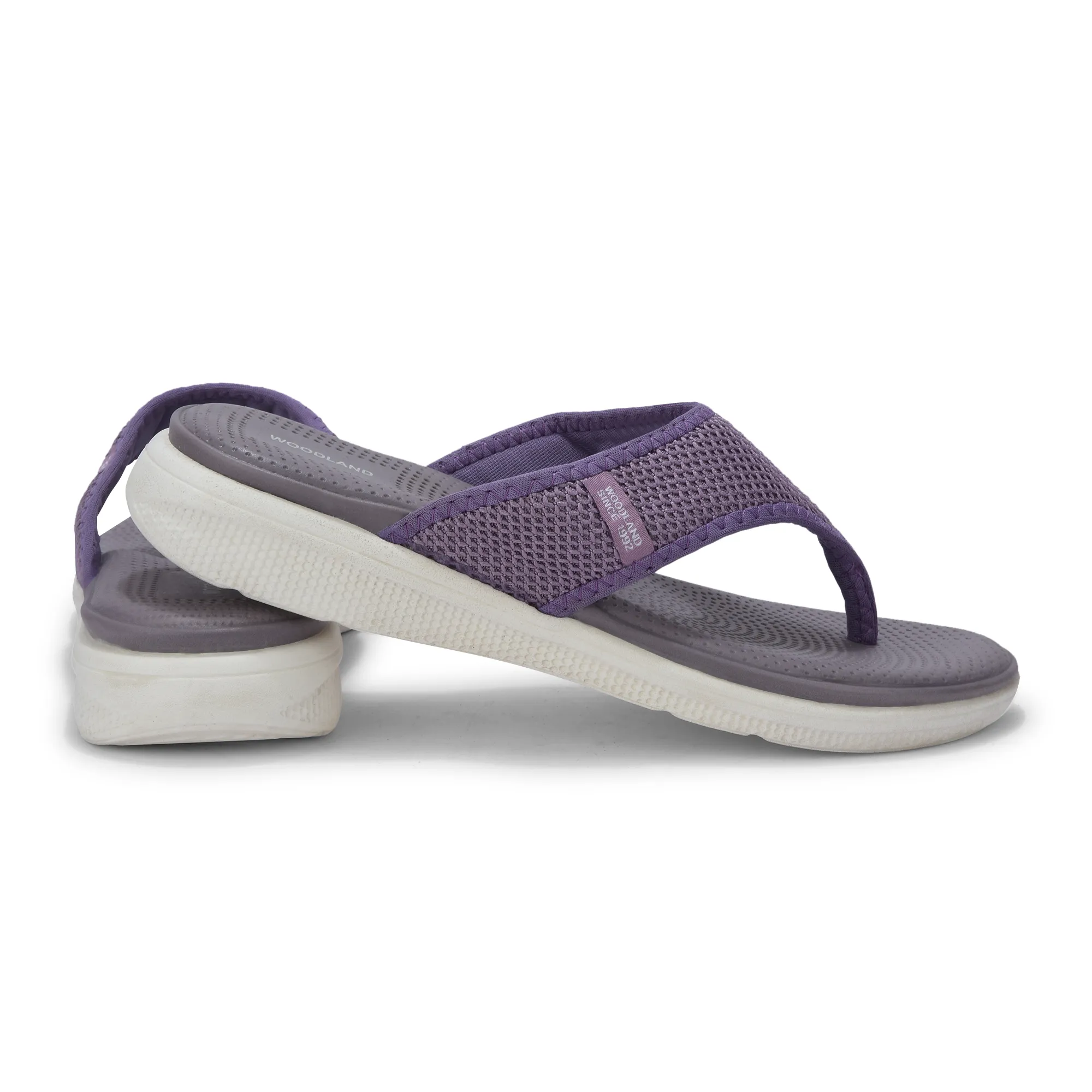 Women Purple Sports Slippers - Thumbnail 10