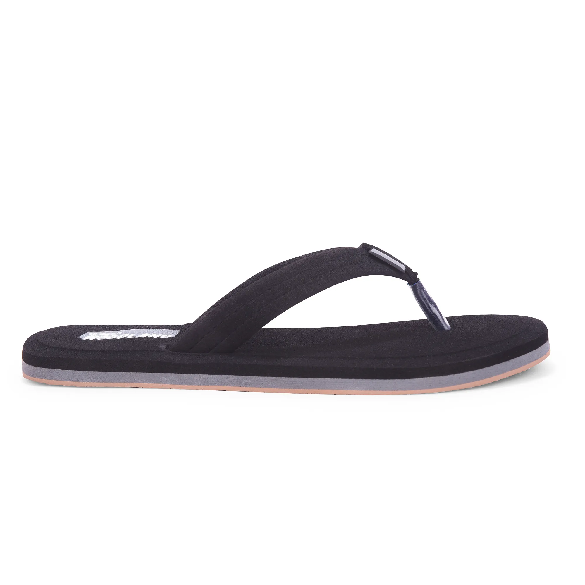 Woodland Women’S Black Comfort Flip-Flop Slippers - Thumbnail 2